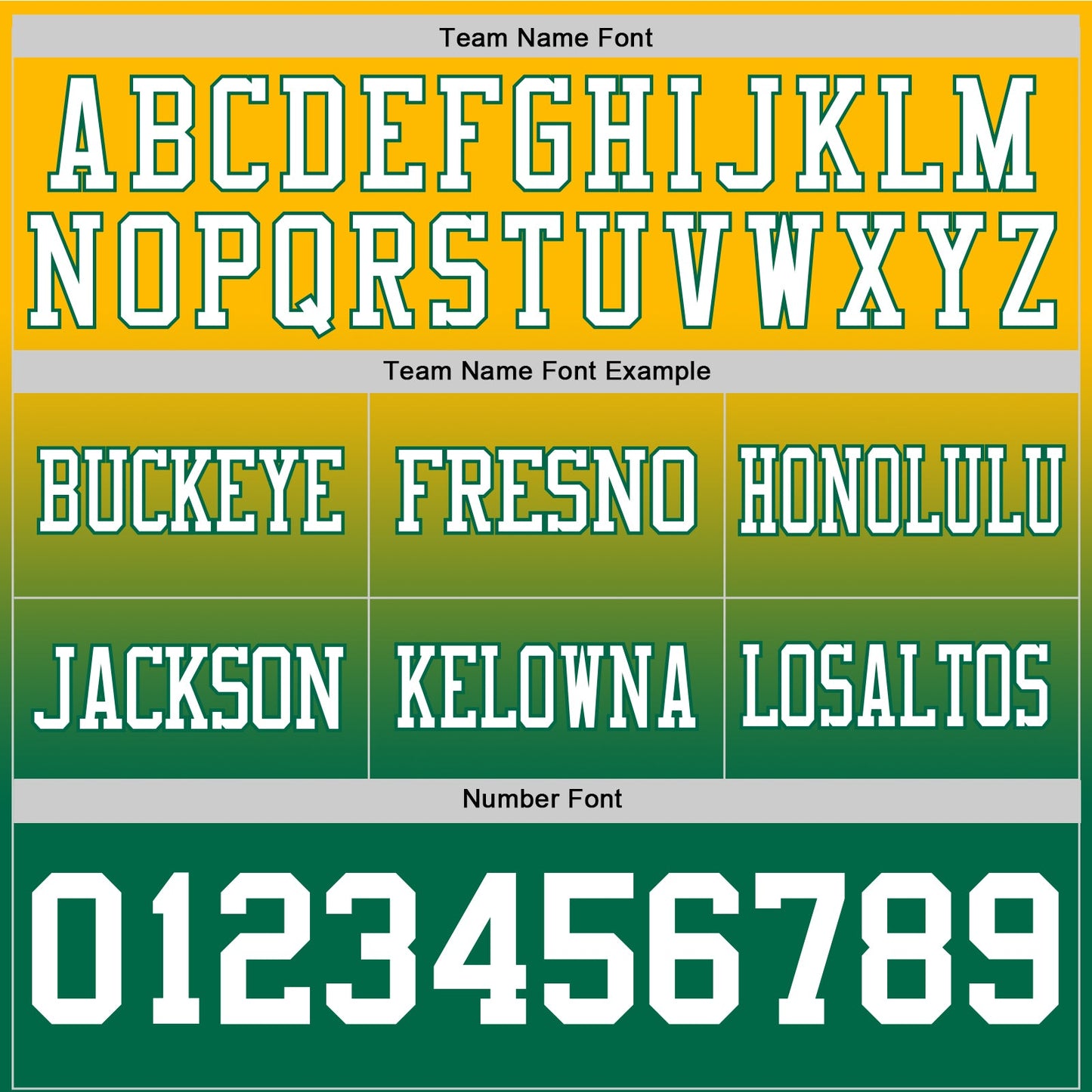 Custom Gold White-Kelly Green Authentic Fade Fashion Football Jersey view 3