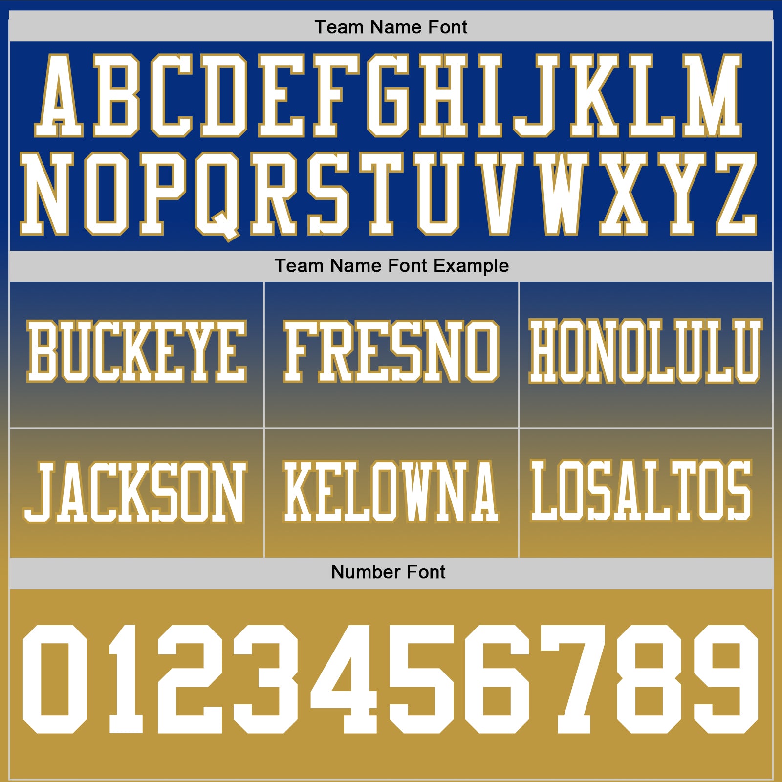Custom Royal White-Old Gold Authentic Fade Fashion Football Jersey view 3