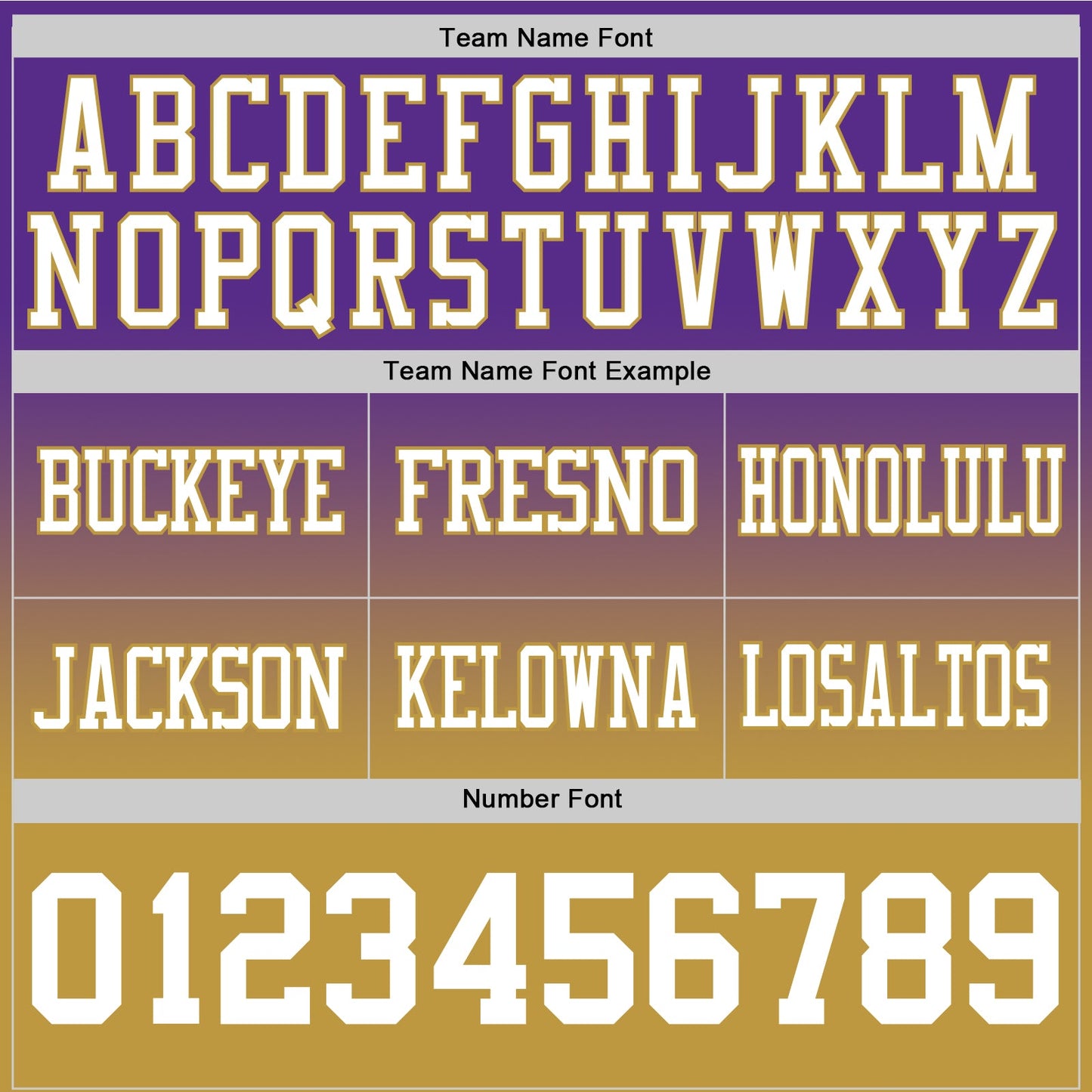 Custom Purple White-Old Gold Authentic Fade Fashion Football Jersey view 3