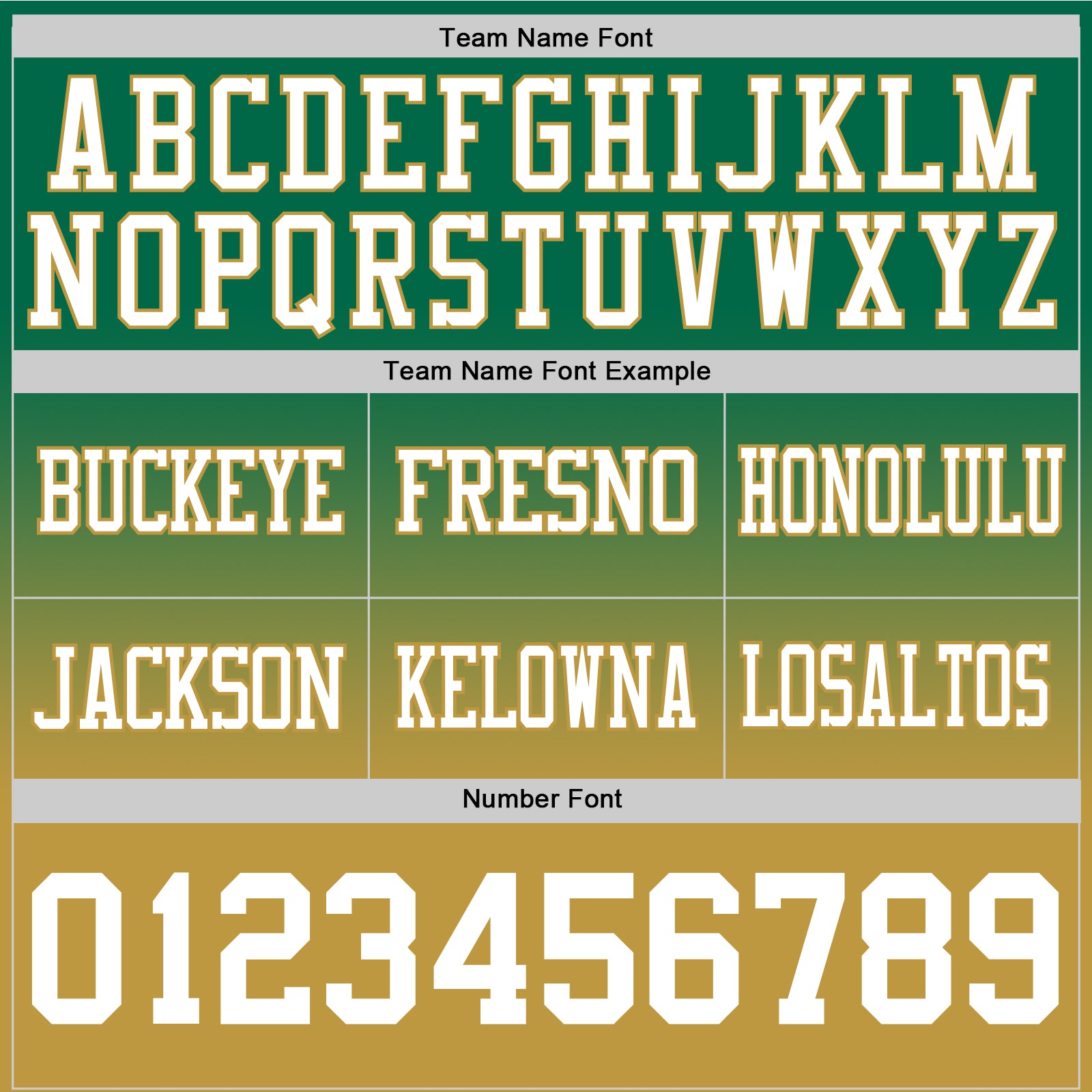 Custom Kelly Green White-Old Gold Authentic Fade Fashion Football Jersey view 3