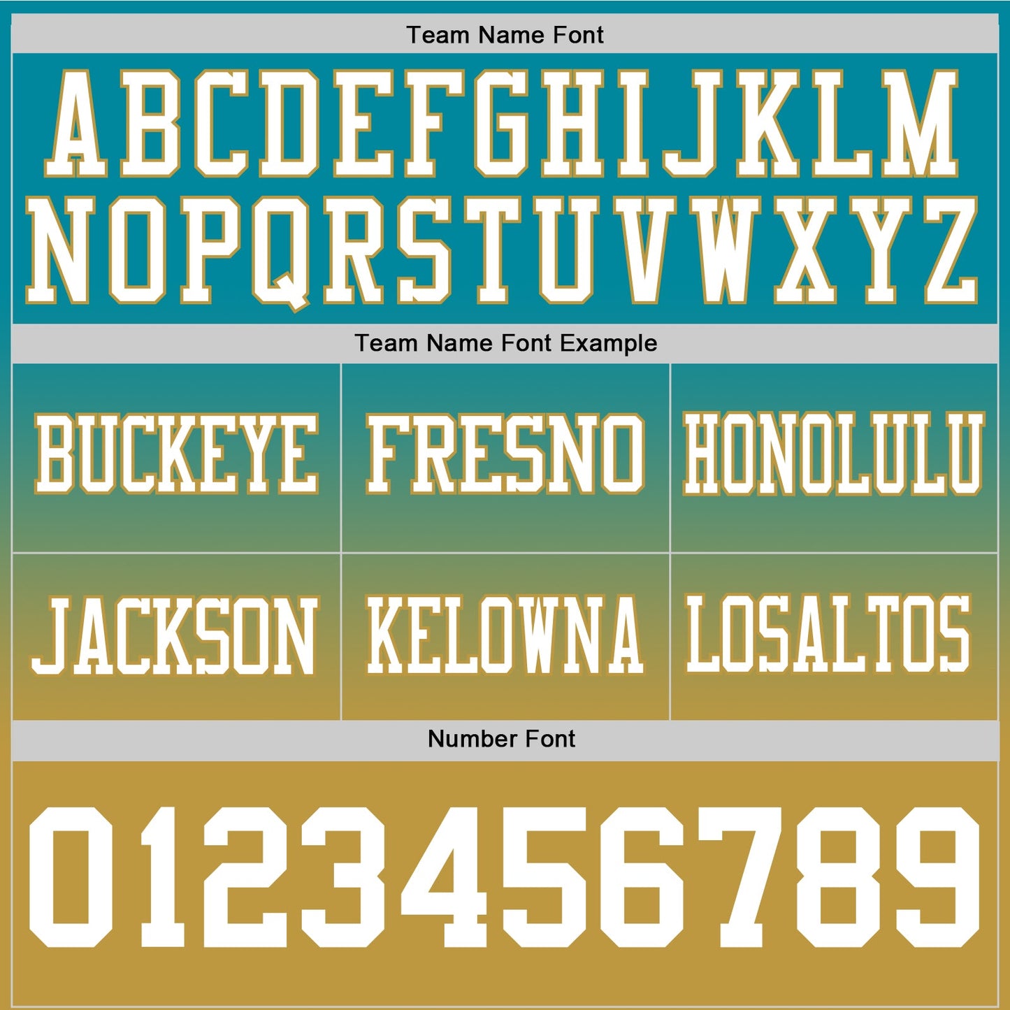 Custom Teal White-Old Gold Authentic Fade Fashion Football Jersey view 3