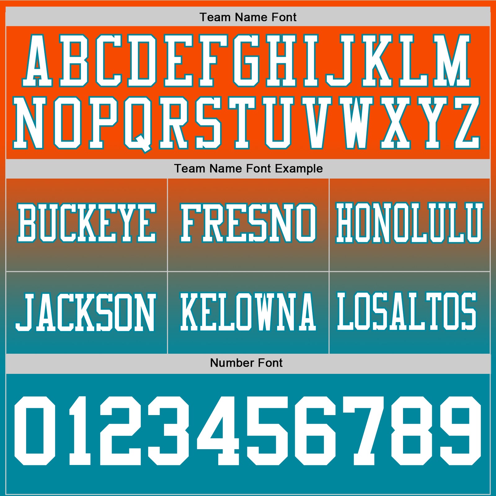 Custom Orange White-Teal Authentic Fade Fashion Football Jersey view 3