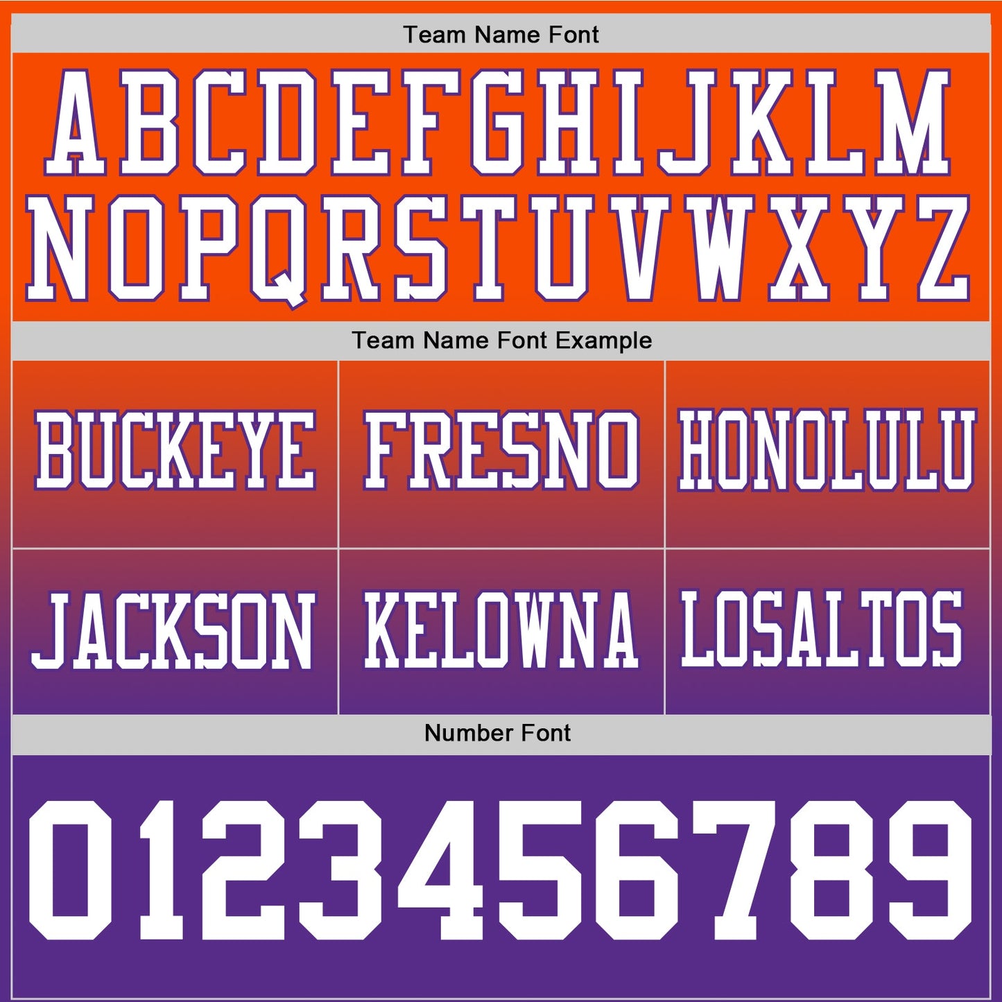 Custom Orange White-Purple Authentic Fade Fashion Football Jersey view 3