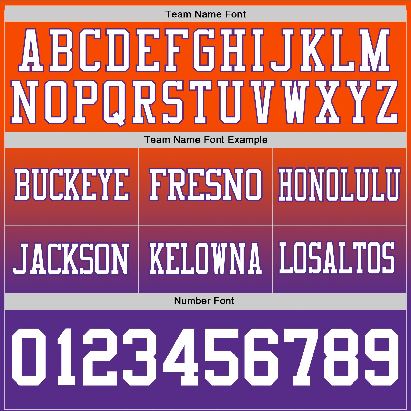Custom Orange White-Purple Authentic Fade Fashion Football Jersey view 3
