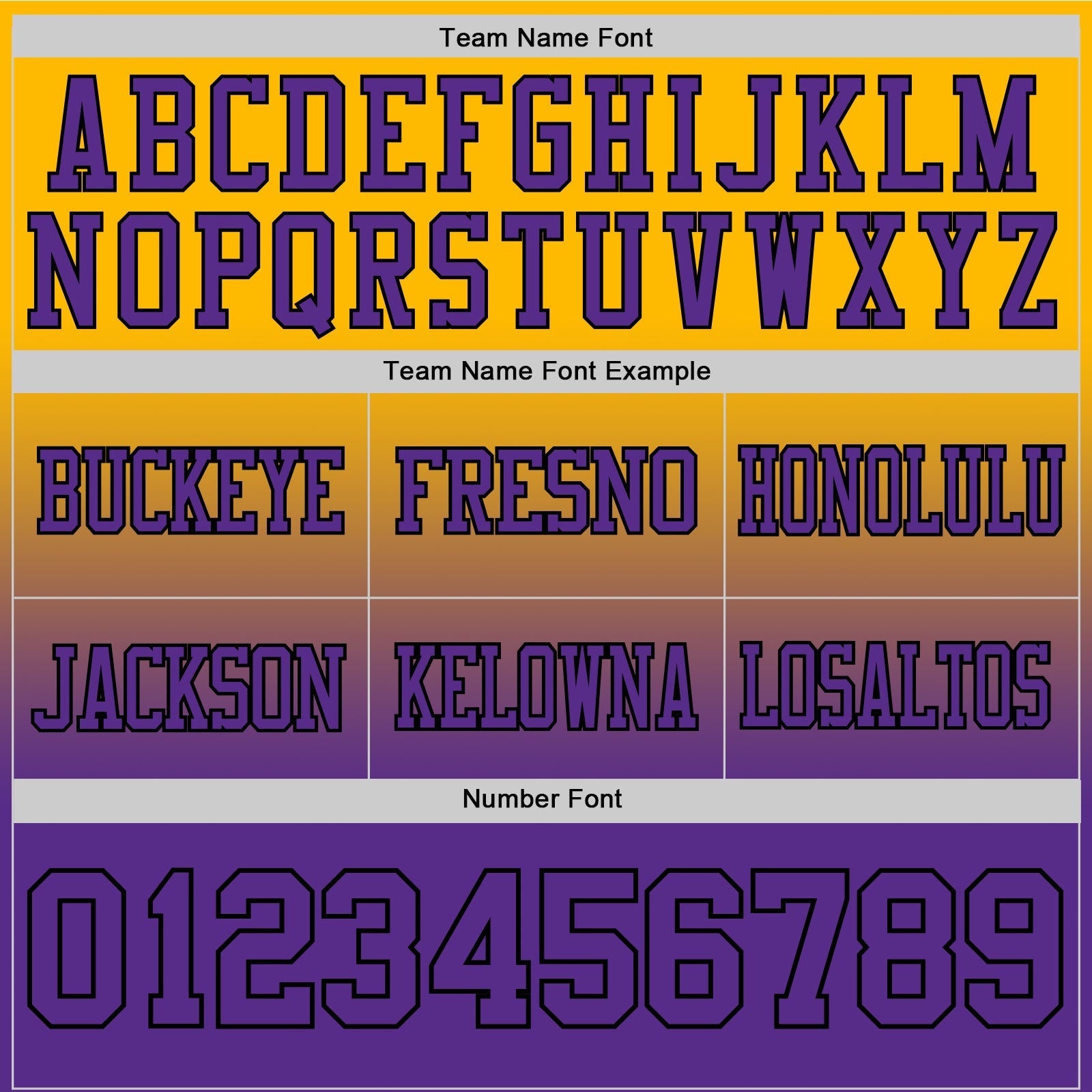 Custom Gold Purple-Black Authentic Fade Fashion Football Jersey view 3