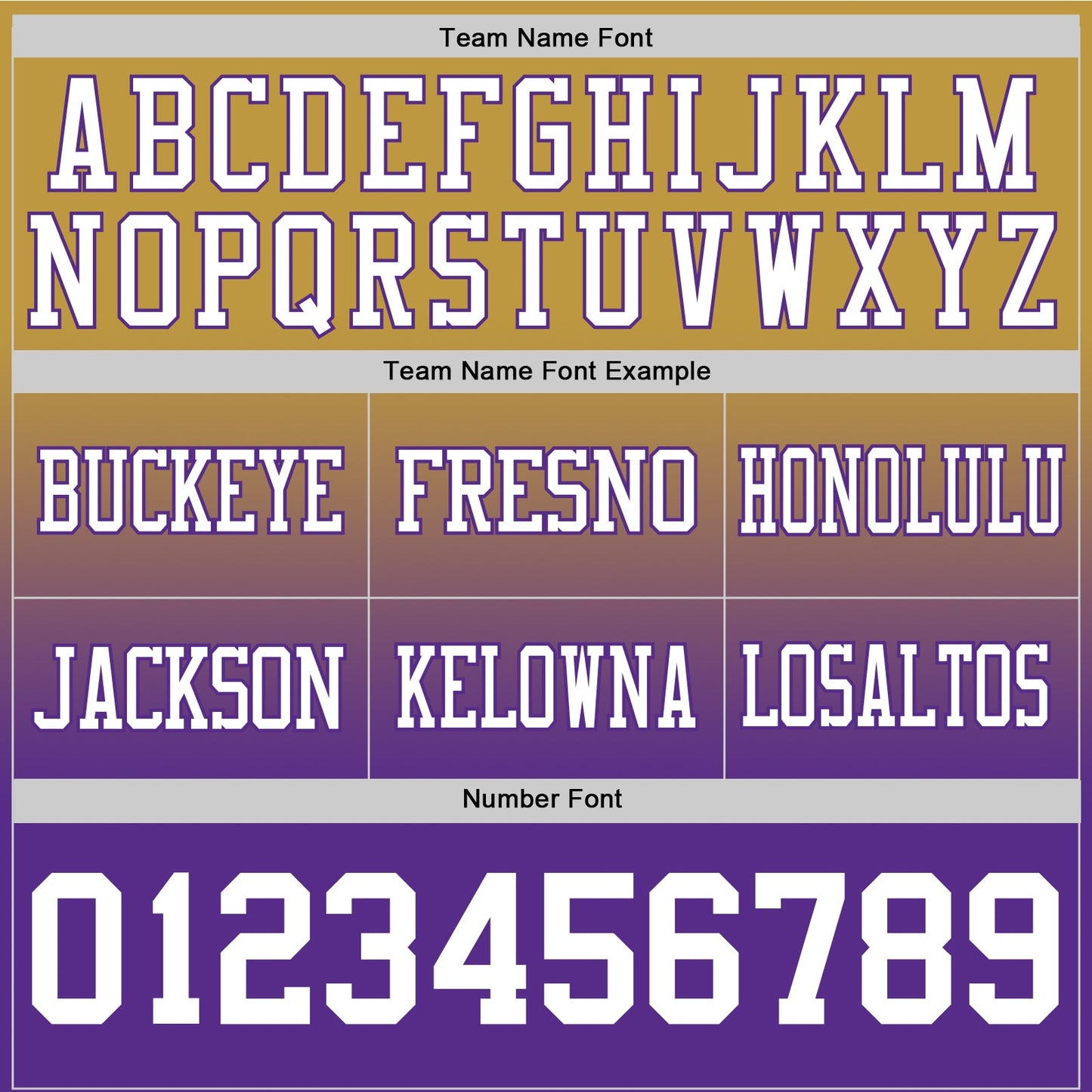 Custom Old Gold White-Purple Authentic Fade Fashion Football Jersey view 3