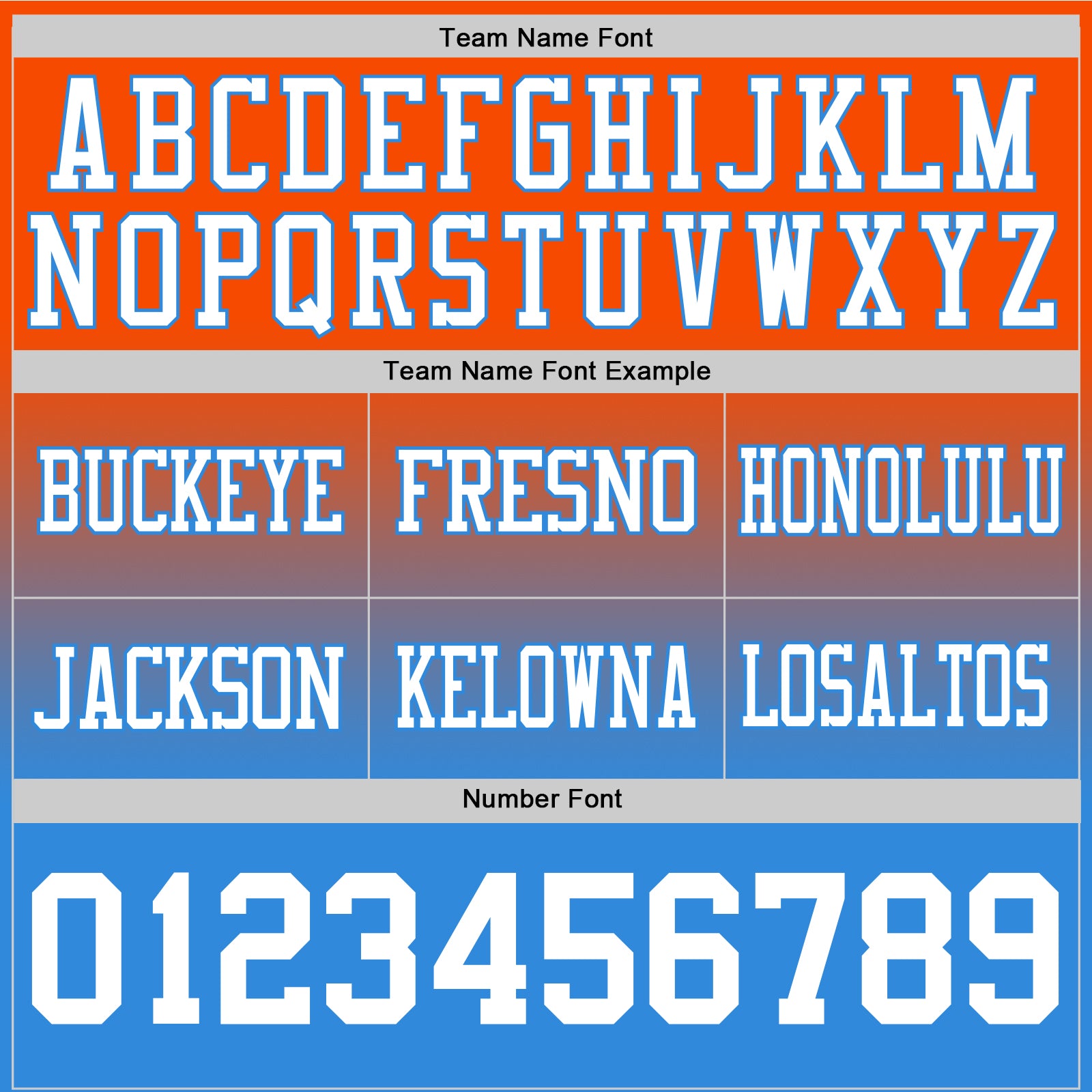 Custom Orange White-Powder Blue Authentic Fade Fashion Football Jersey view 3
