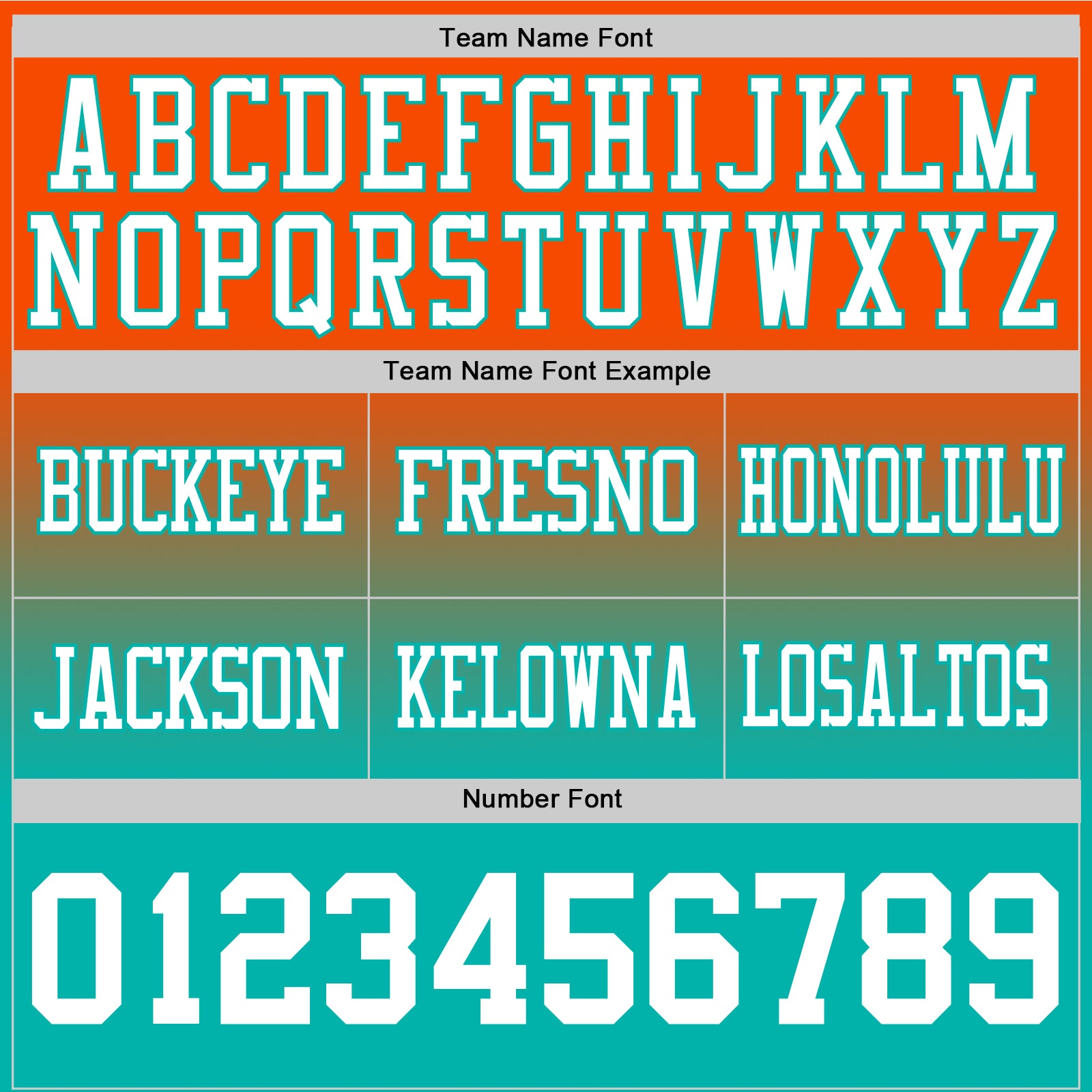 Custom Orange White-Aqua Authentic Fade Fashion Football Jersey view 3