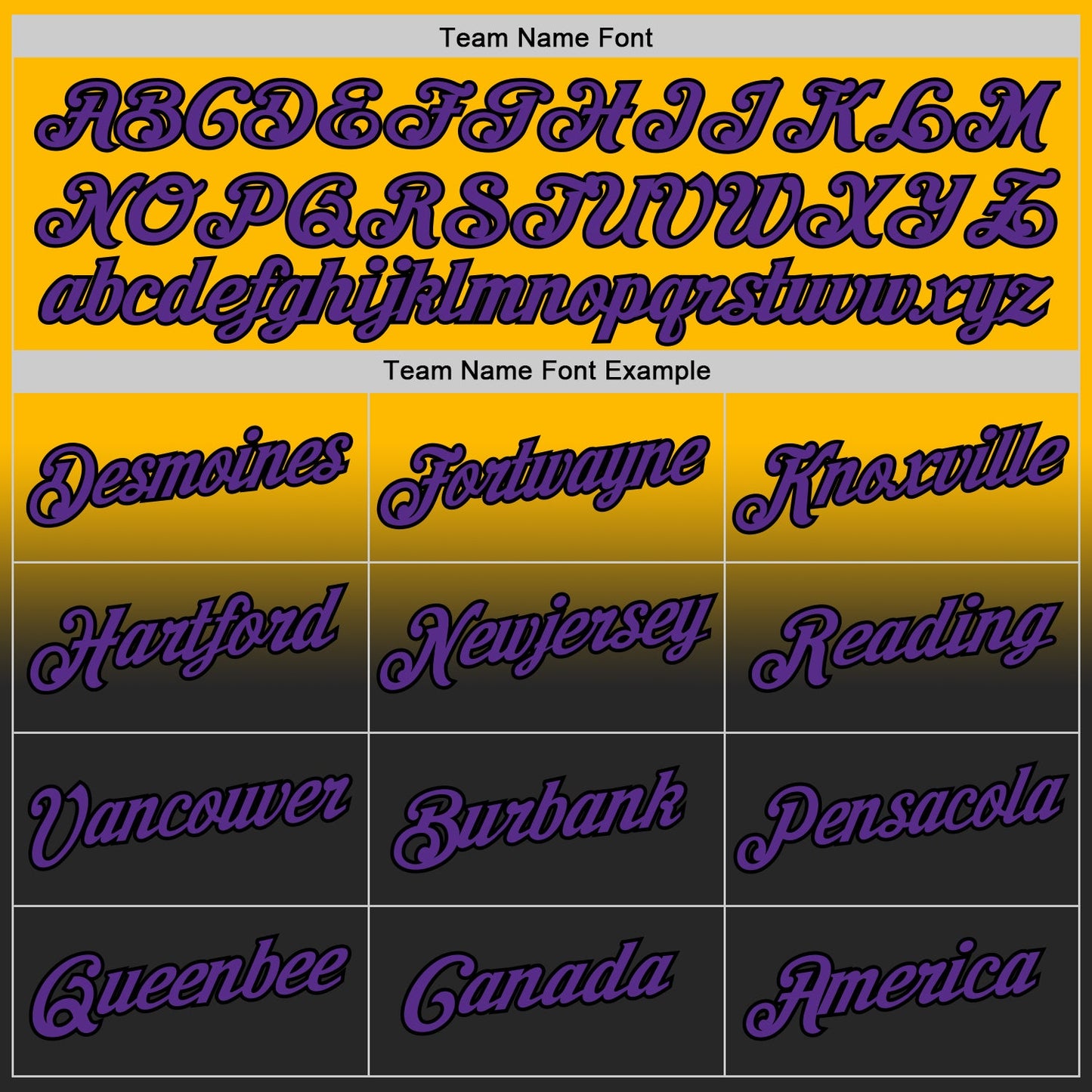 Custom Stitched Gold Purple-Black Fade Fashion Sports Pullover Sweatshirt Hoodie view 3