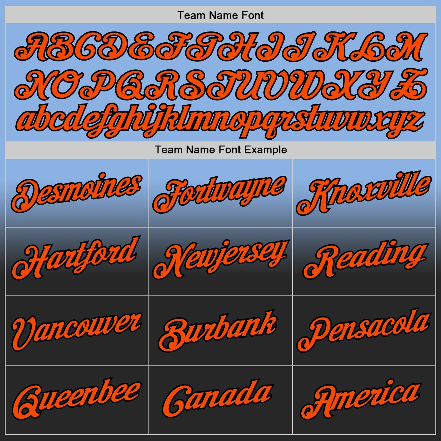 Custom Stitched Light Blue Orange-Black Fade Fashion Sports Pullover Sweatshirt Hoodie view 3