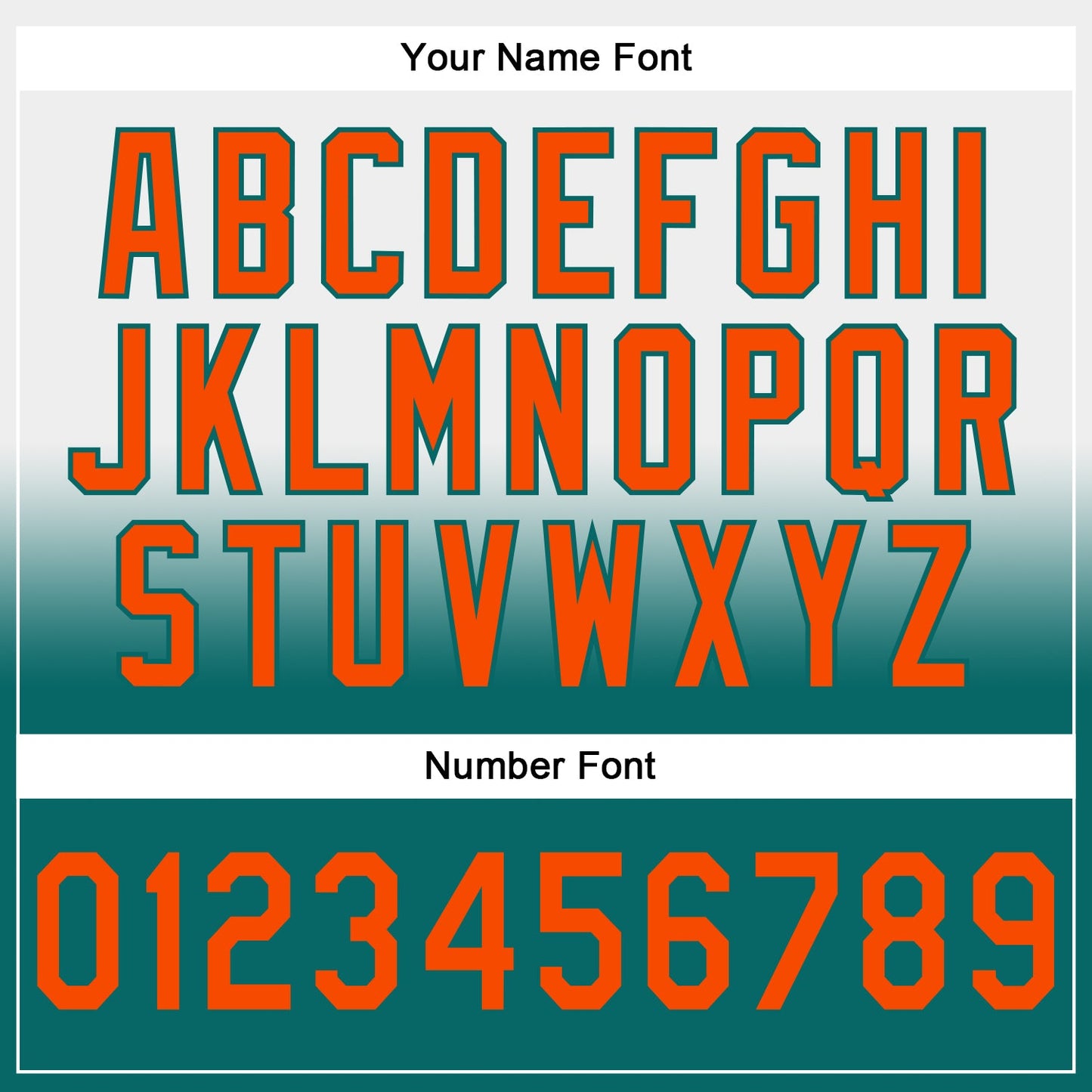 Custom Stitched White Orange-Teal Fade Fashion Sports Pullover Sweatshirt Hoodie view 4