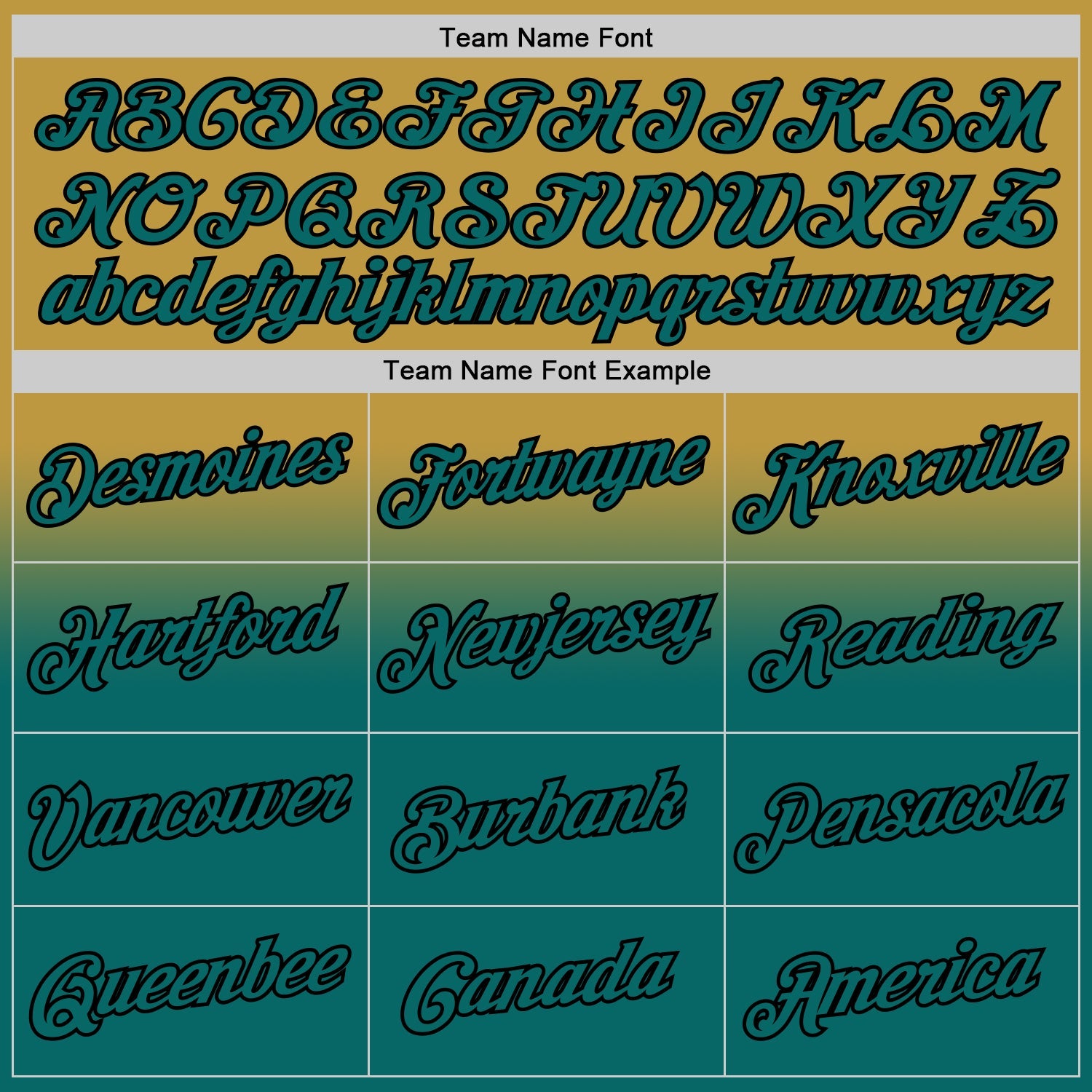 Custom Stitched Old Gold Teal-Black Fade Fashion Sports Pullover Sweatshirt Hoodie view 3