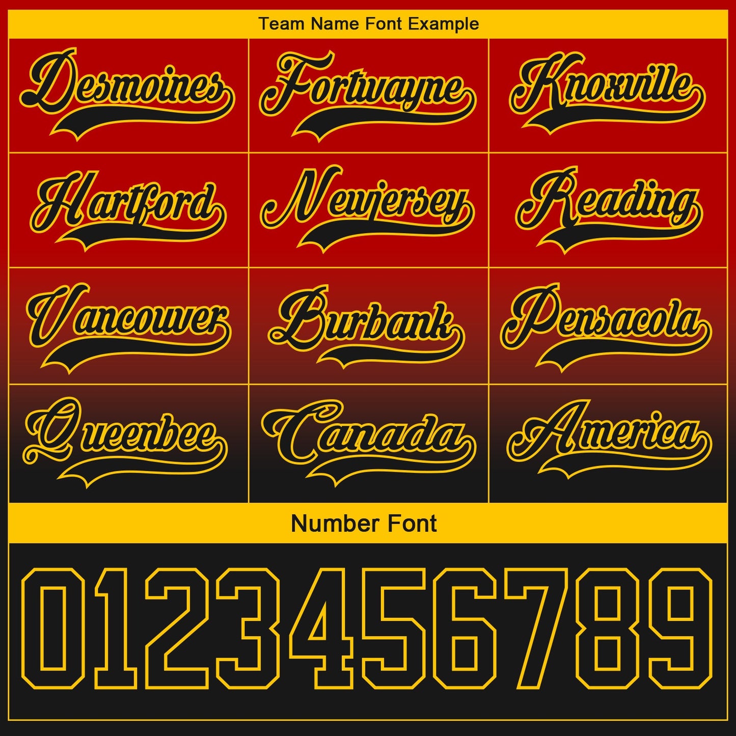 Custom Red Black-Yellow Fade Fashion Hockey Lace Neck Jersey view 6
