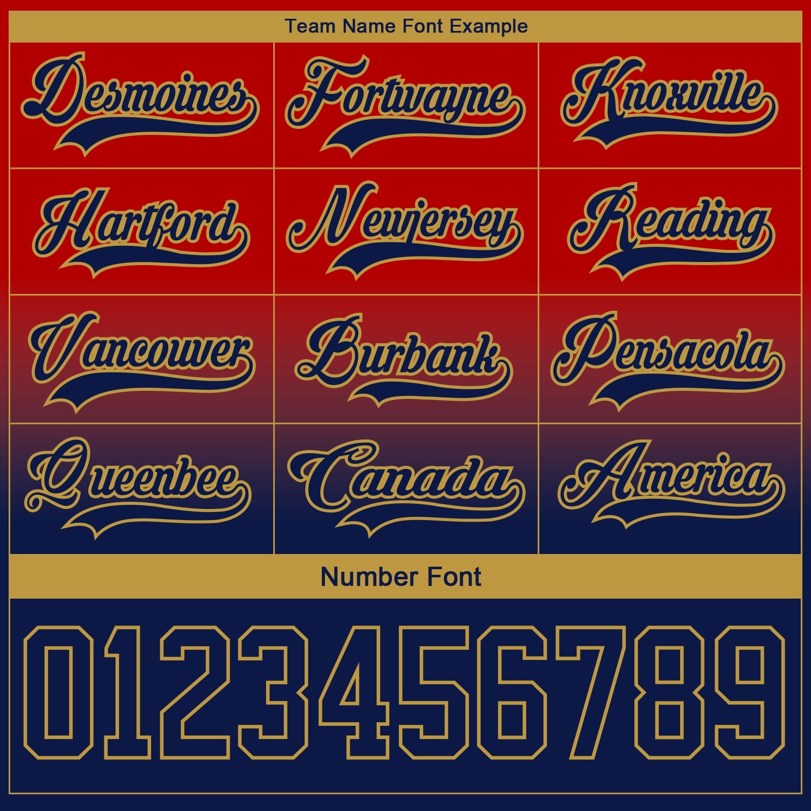 Custom Red Navy-Old Gold Fade Fashion Hockey Lace Neck Jersey view 6