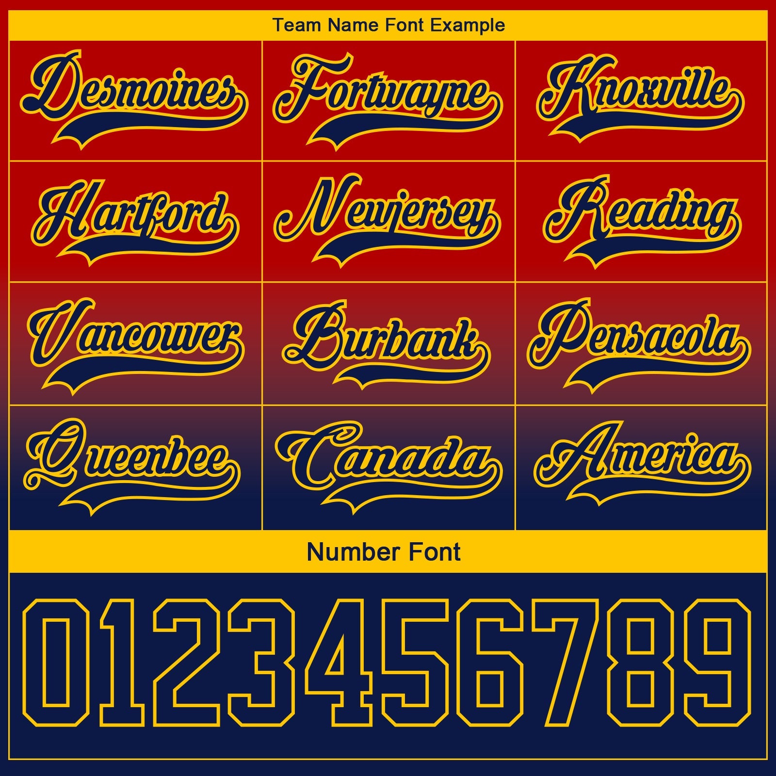 Custom Red Navy-Yellow Fade Fashion Hockey Lace Neck Jersey view 6