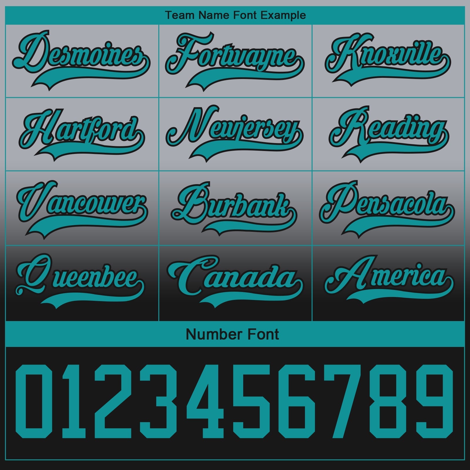Custom Gray Teal-Black Fade Fashion Hockey Lace Neck Jersey view 7