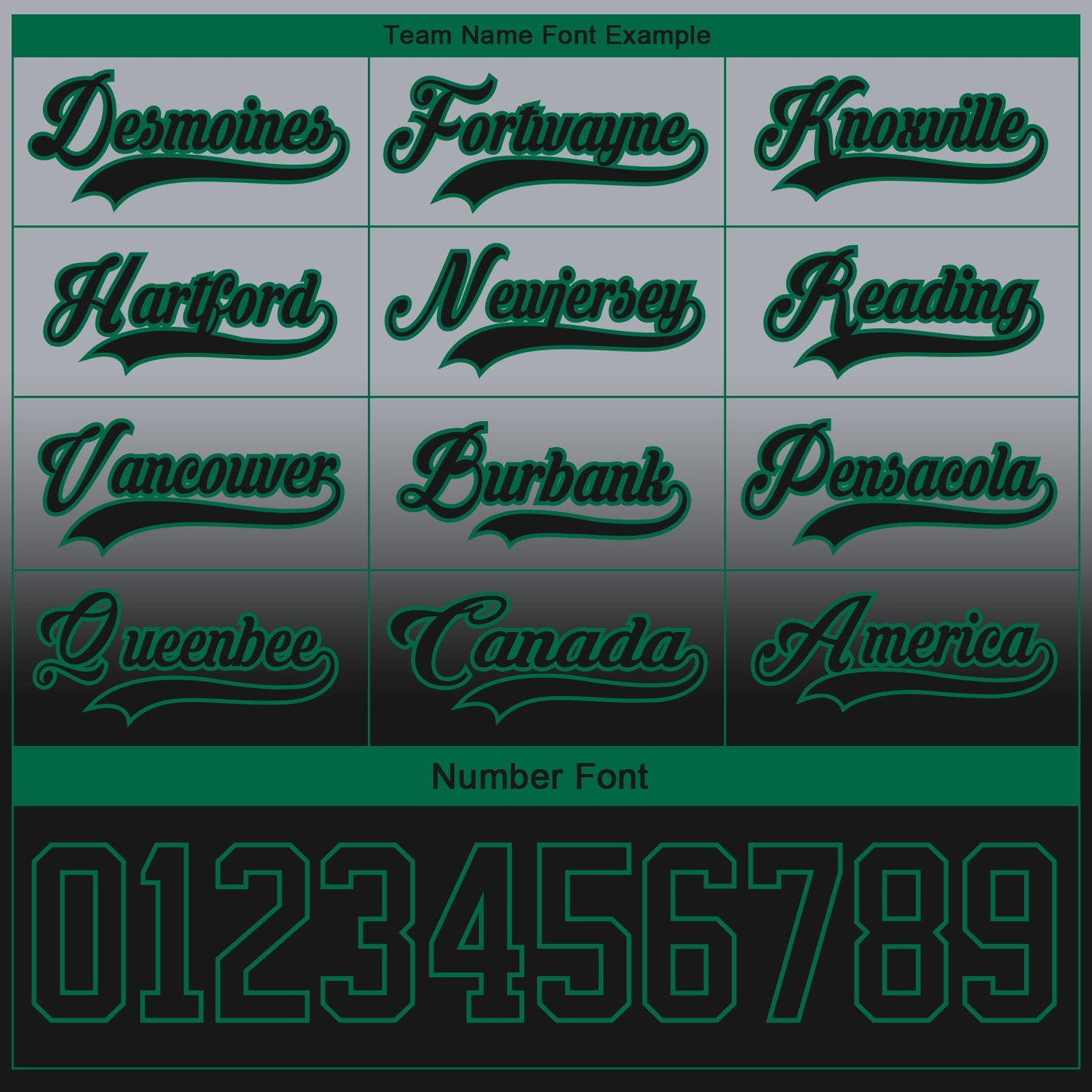 Custom Gray Black-Kelly Green Fade Fashion Hockey Lace Neck Jersey view 6
