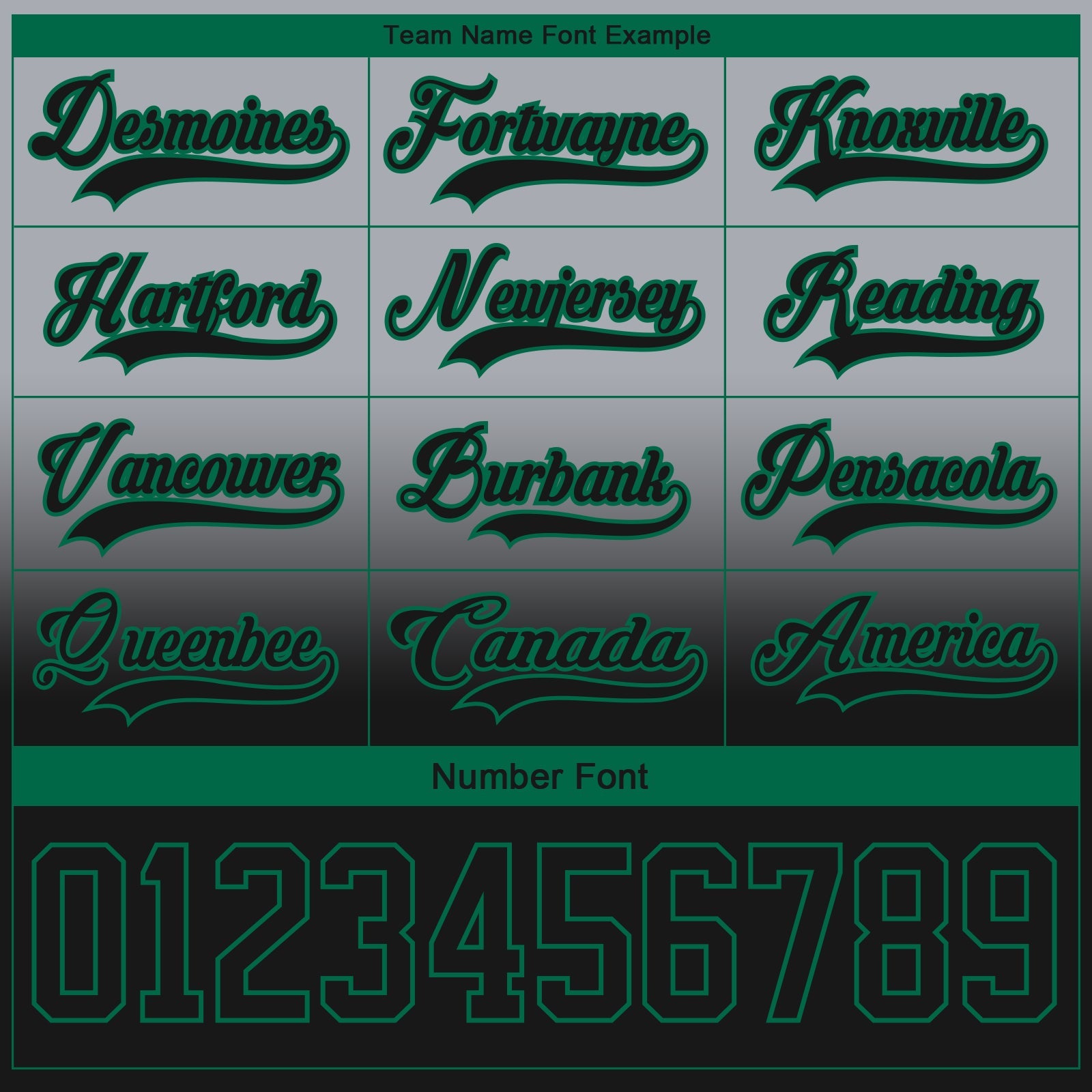 Custom Gray Black-Kelly Green Fade Fashion Hockey Lace Neck Jersey view 6