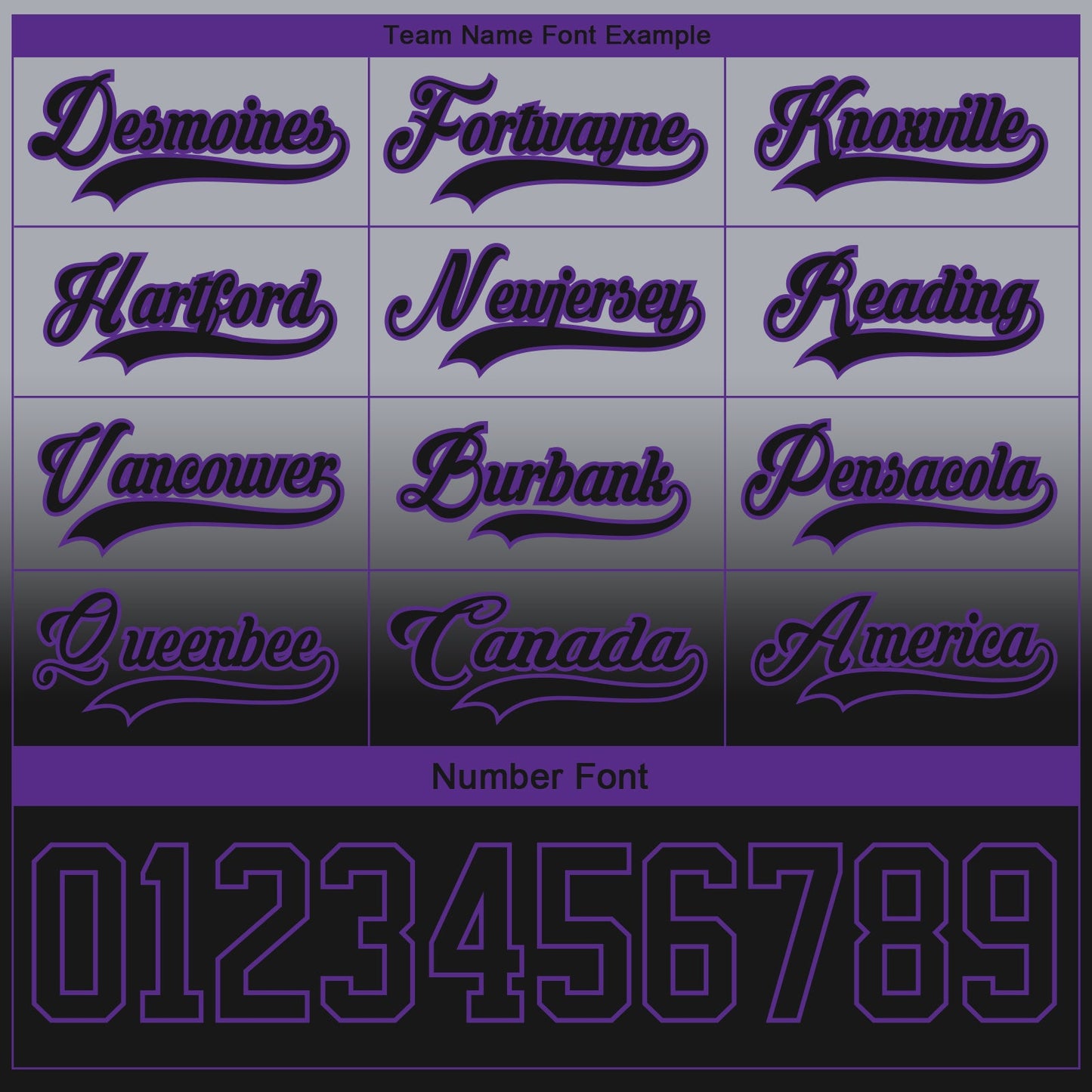 Custom Gray Black-Purple Fade Fashion Hockey Lace Neck Jersey view 6
