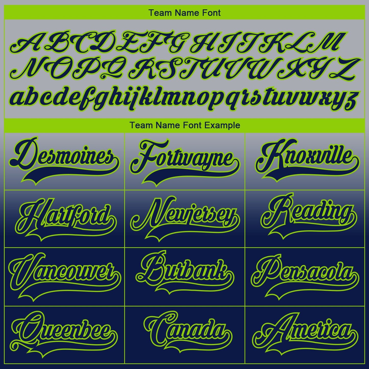 Custom Gray Navy-Neon Green Fade Fashion Hockey Lace Neck Jersey view 7