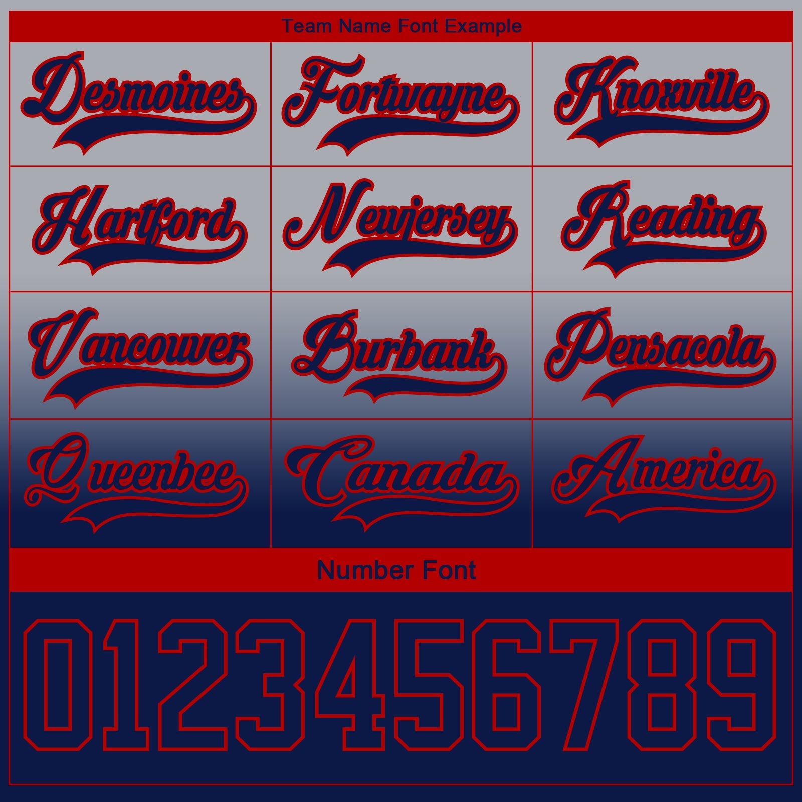 Custom Gray Navy-Red Fade Fashion Hockey Lace Neck Jersey view 6