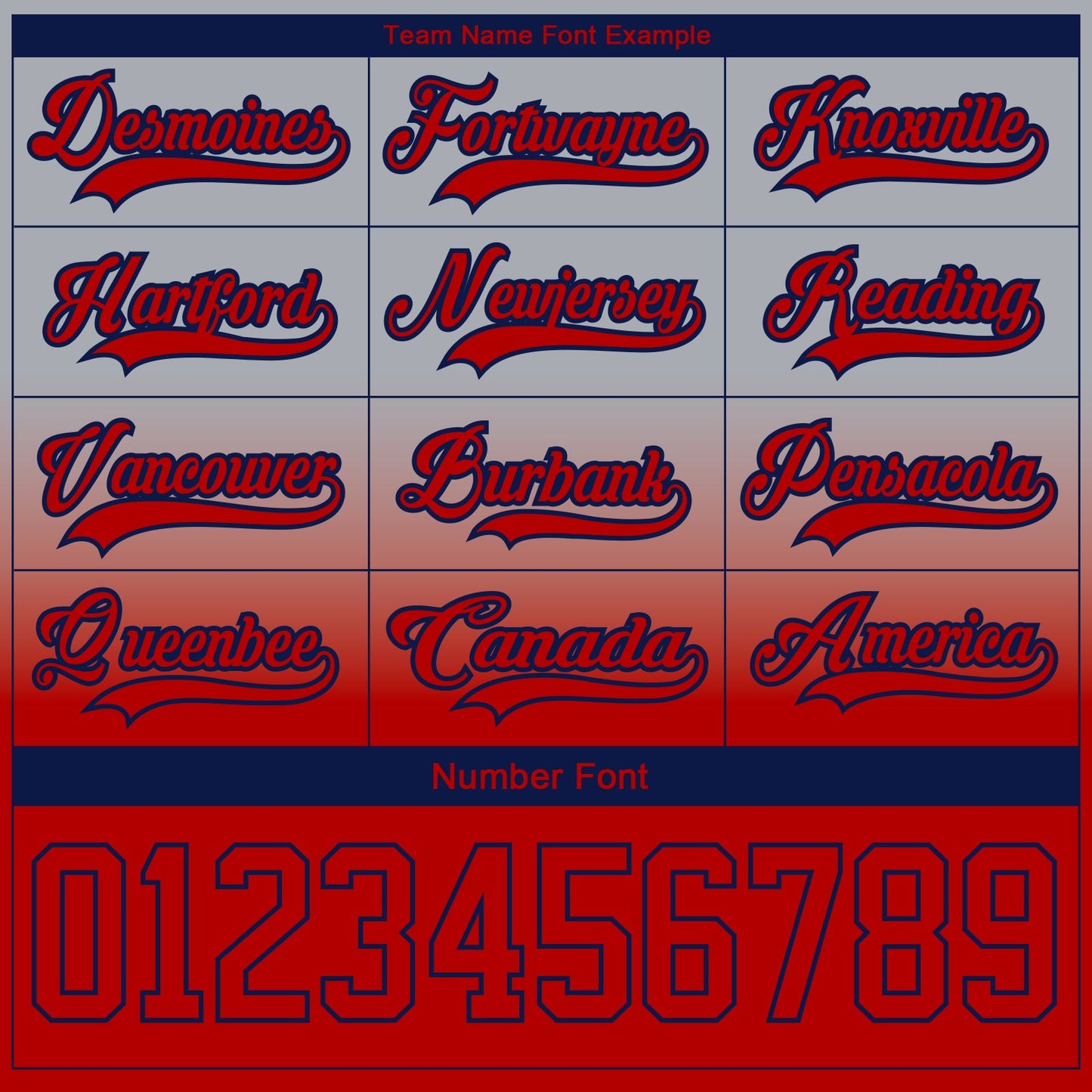 Custom Gray Red-Navy Fade Fashion Hockey Lace Neck Jersey view 6