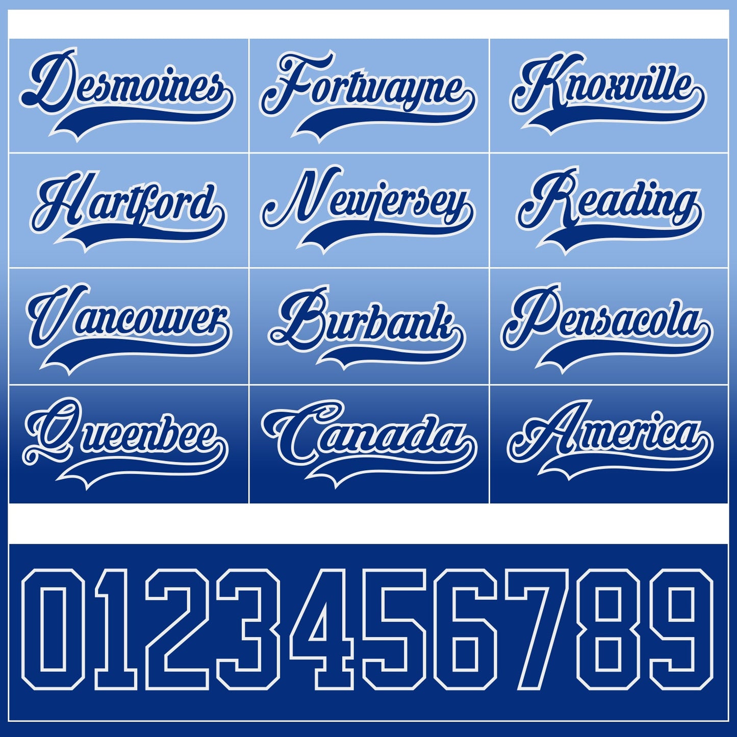 Custom Light Blue Royal-White Fade Fashion Hockey Lace Neck Jersey view 6