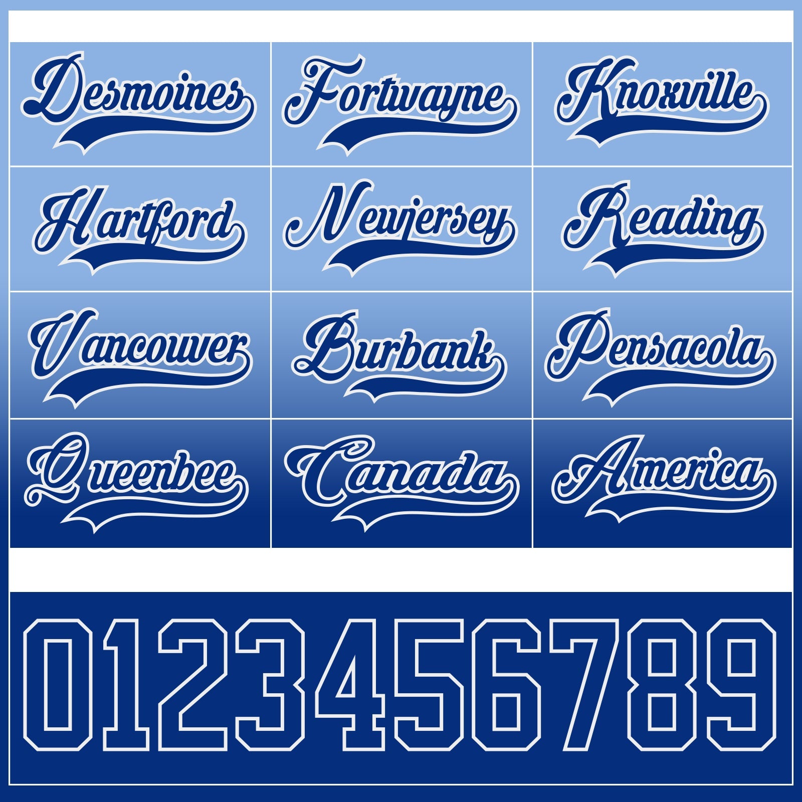 Custom Light Blue Royal-White Fade Fashion Hockey Lace Neck Jersey view 6