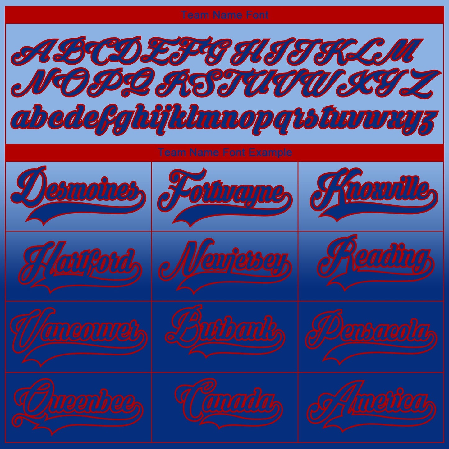 Custom Light Blue Royal-Red Fade Fashion Hockey Lace Neck Jersey view 7
