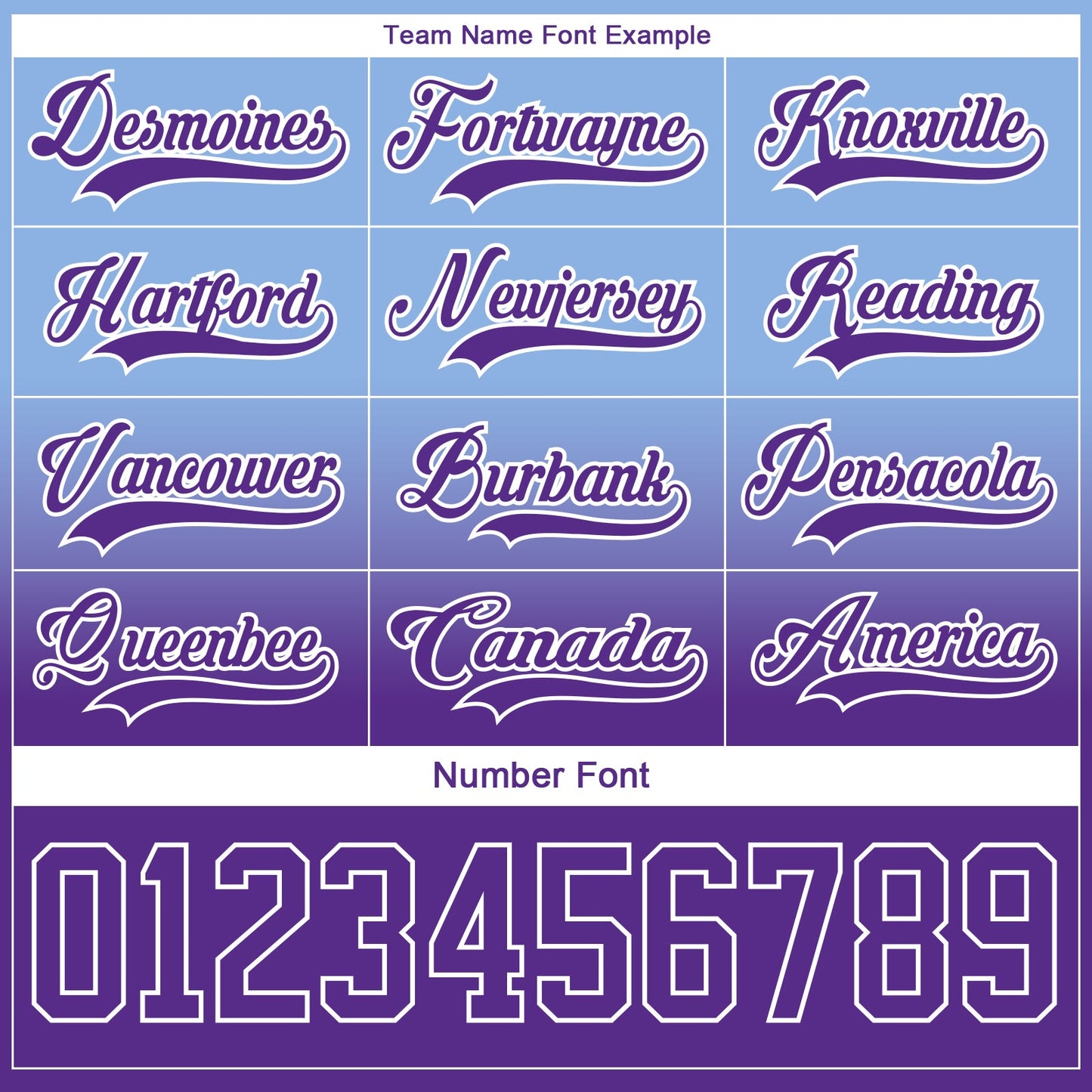 Custom Light Blue Purple-White Fade Fashion Hockey Lace Neck Jersey view 6