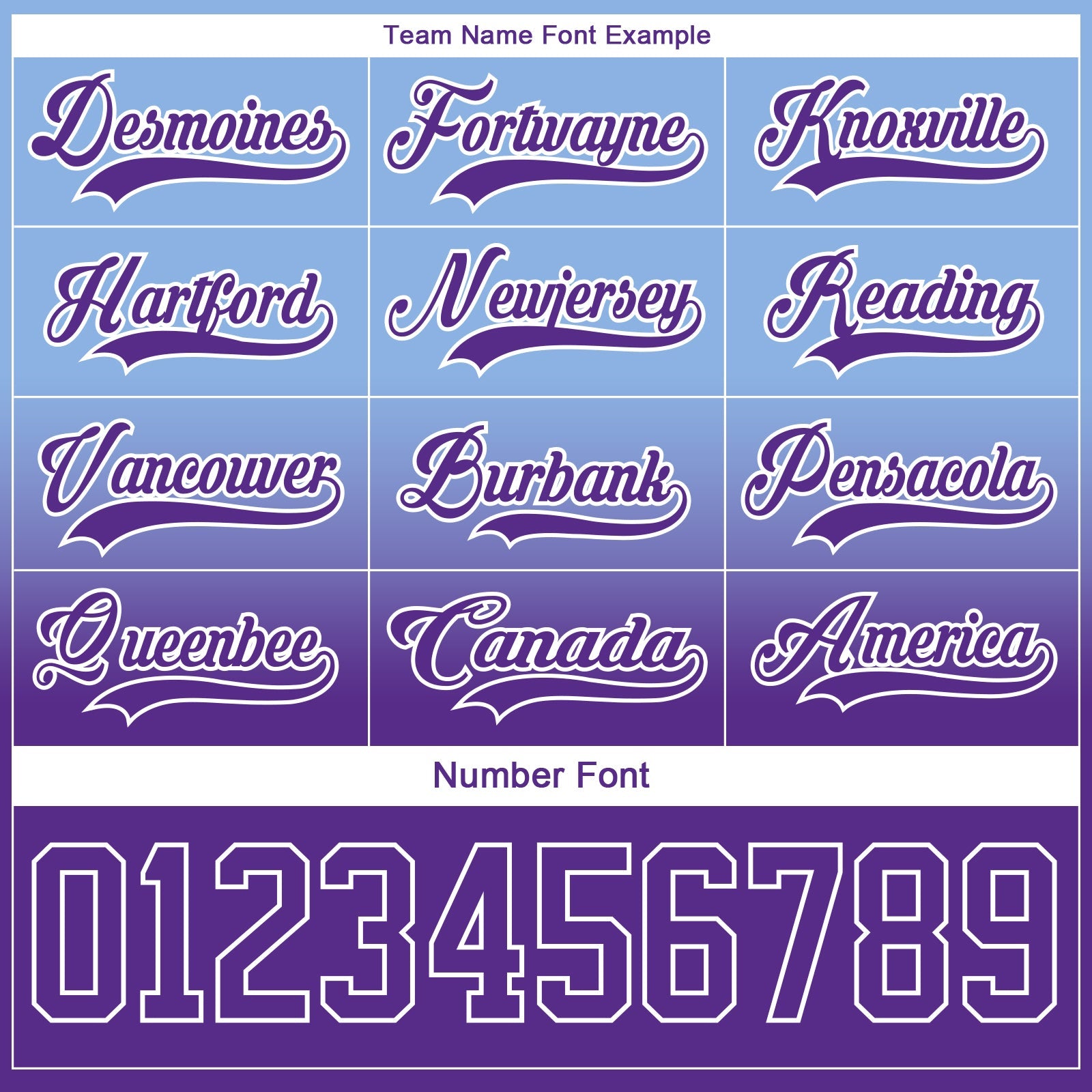 Custom Light Blue Purple-White Fade Fashion Hockey Lace Neck Jersey view 6