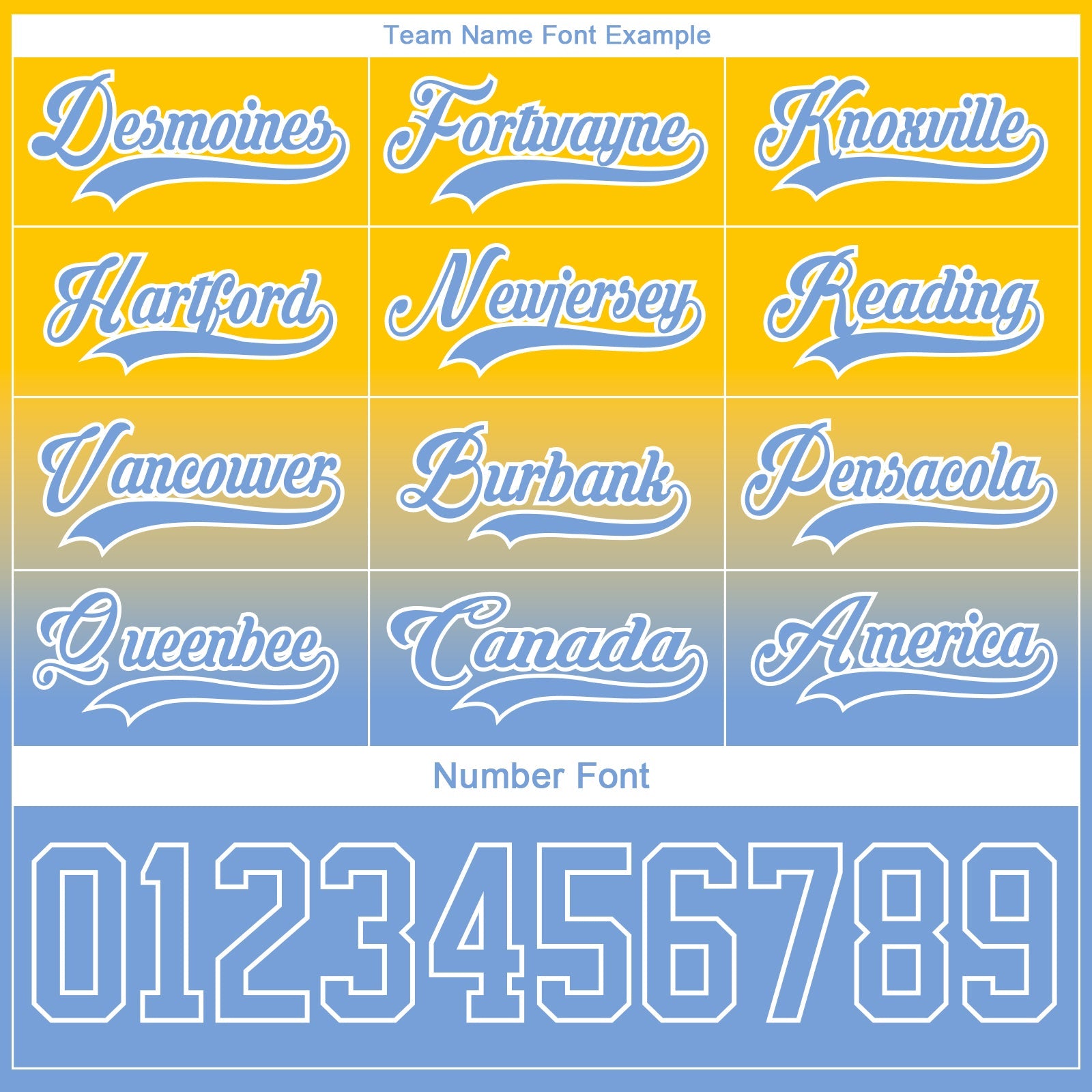 Custom Yellow Light Blue-White Fade Fashion Hockey Lace Neck Jersey view 6