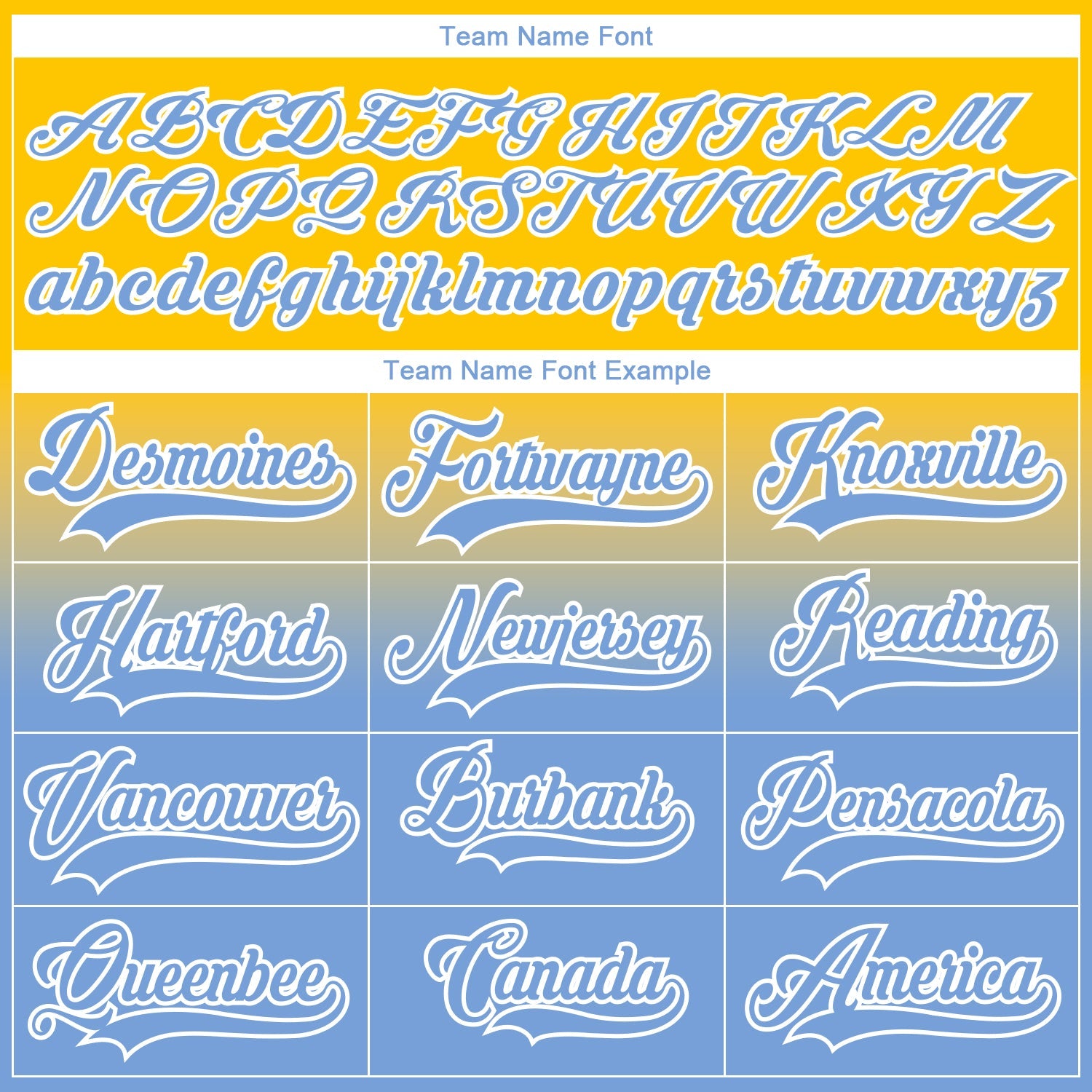 Custom Yellow Light Blue-White Fade Fashion Hockey Lace Neck Jersey view 7