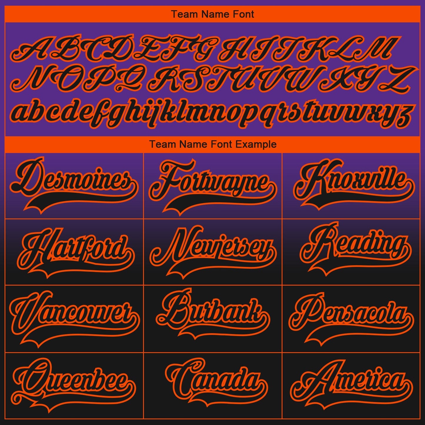 Custom Purple Black-Orange Fade Fashion Hockey Lace Neck Jersey view 7