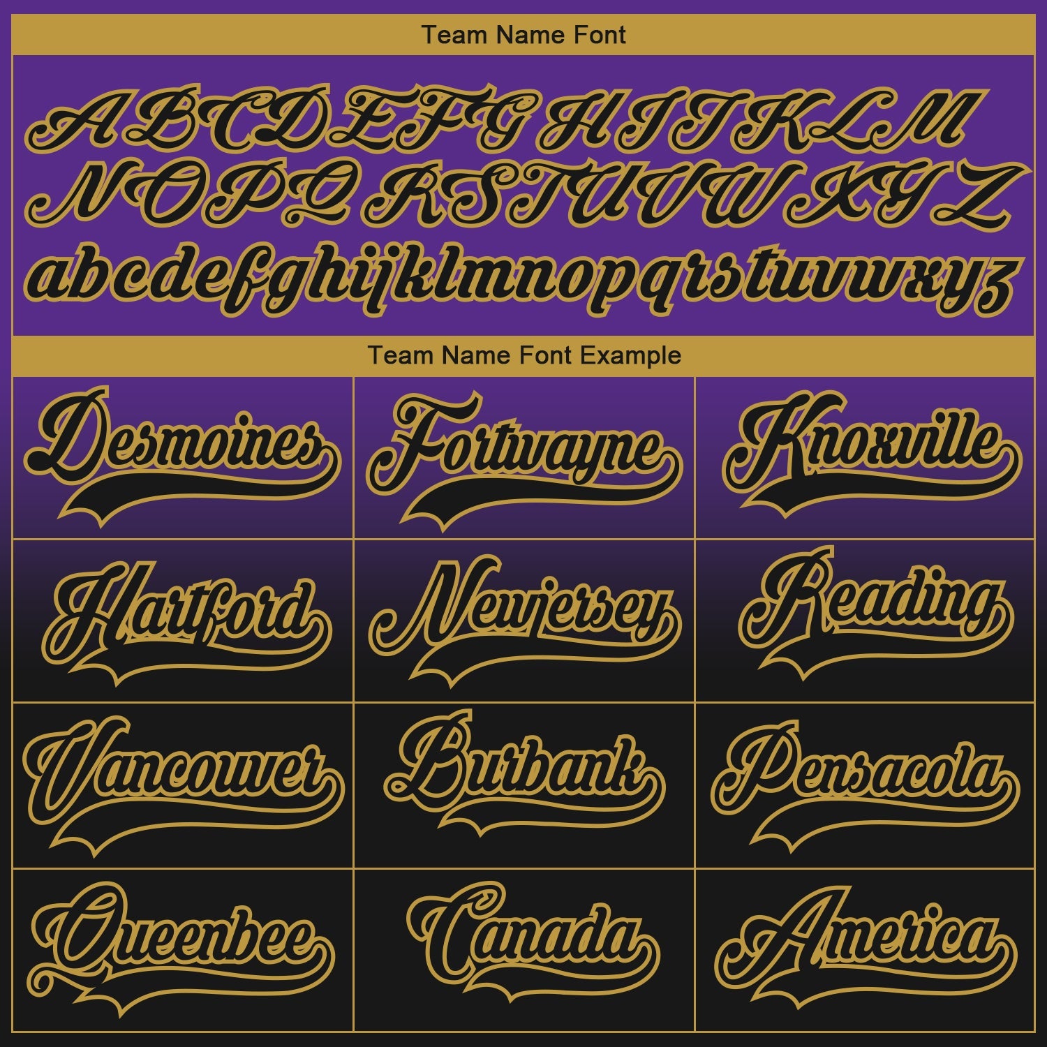Custom Purple Black-Old Gold Fade Fashion Hockey Lace Neck Jersey view 7