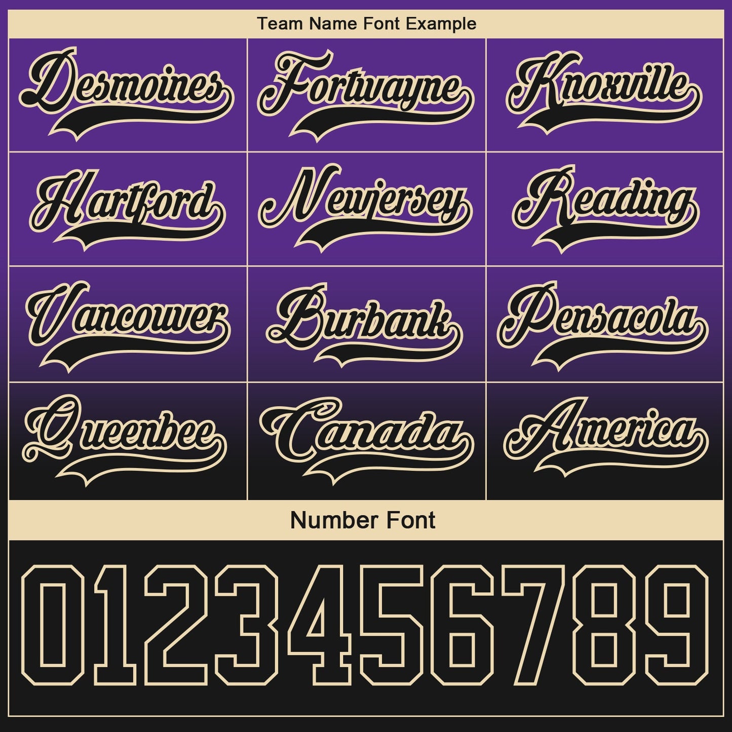Custom Purple Black-Cream Fade Fashion Hockey Lace Neck Jersey view 6