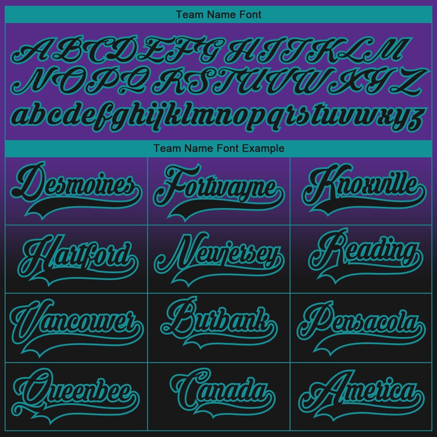 Custom Purple Black-Teal Fade Fashion Hockey Lace Neck Jersey view 7