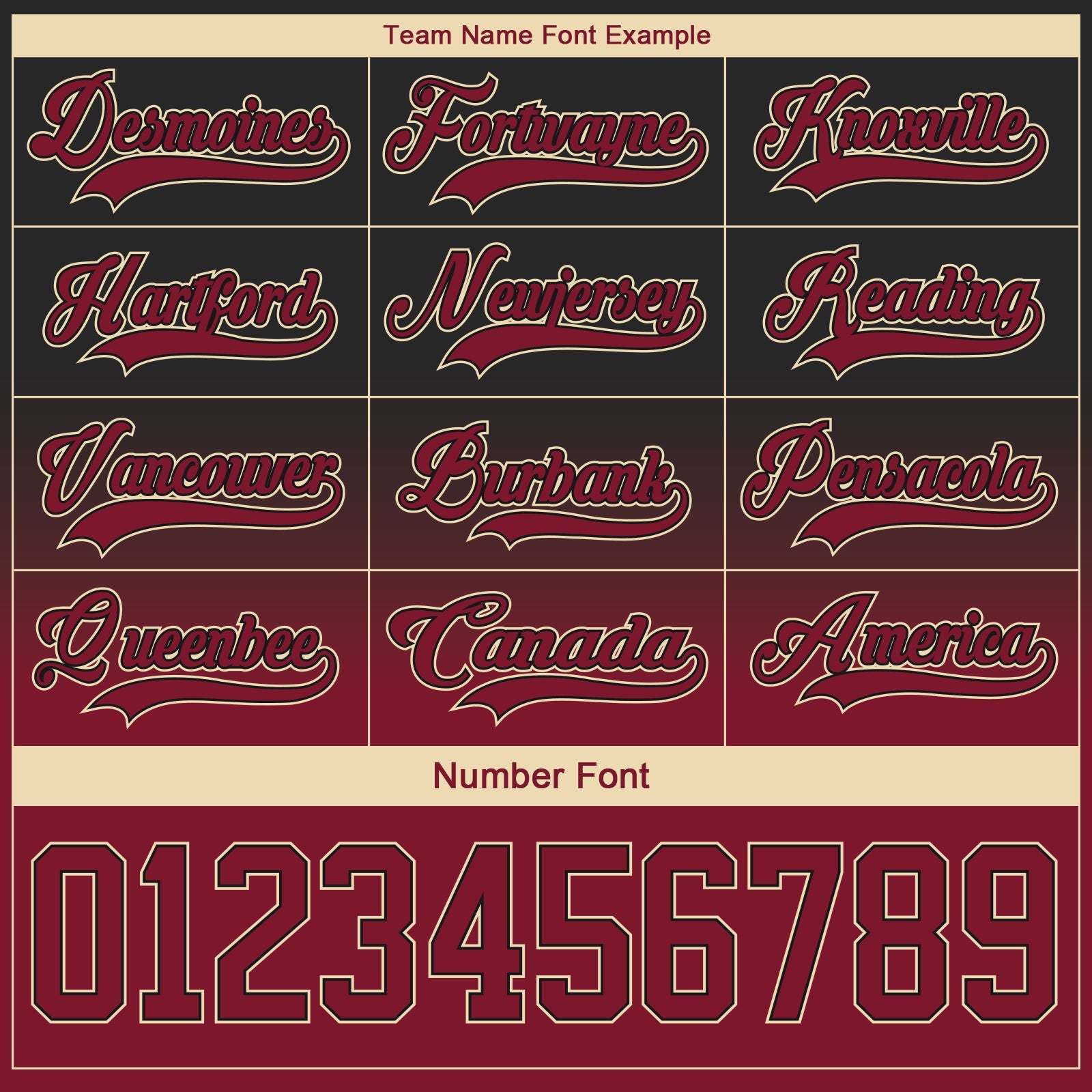 Custom Black Crimson-Cream Fade Fashion Hockey Lace Neck Jersey view 6