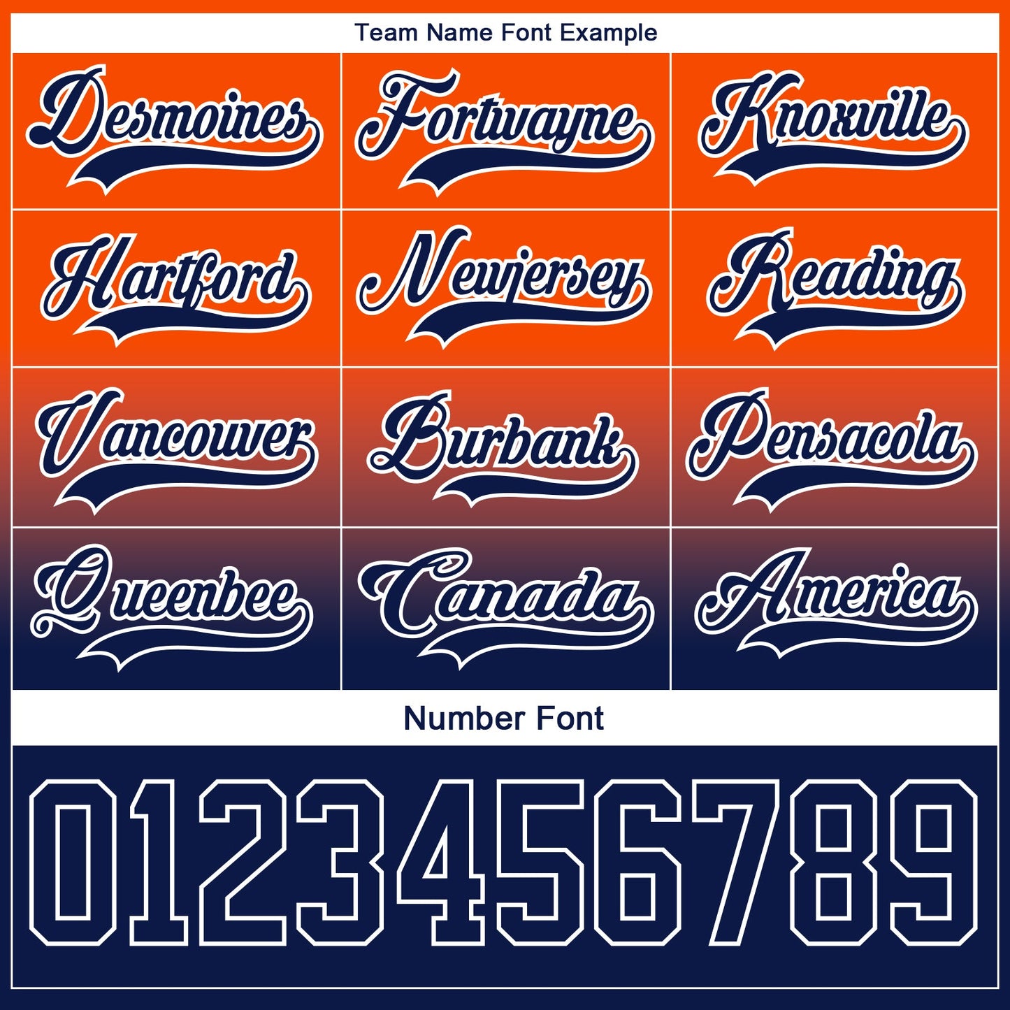 Custom Orange Navy-White Fade Fashion Hockey Lace Neck Jersey view 6