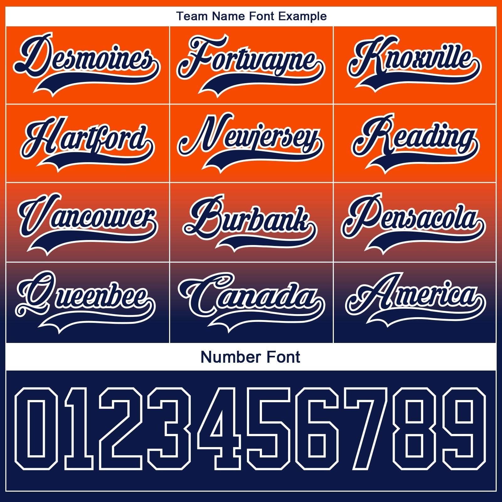 Custom Orange Navy-White Fade Fashion Hockey Lace Neck Jersey view 6