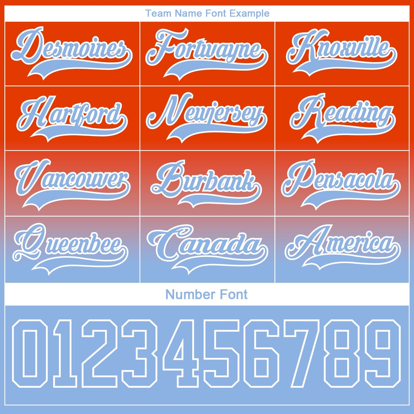 Custom Orange Light Blue-White Fade Fashion Hockey Lace Neck Jersey view 6