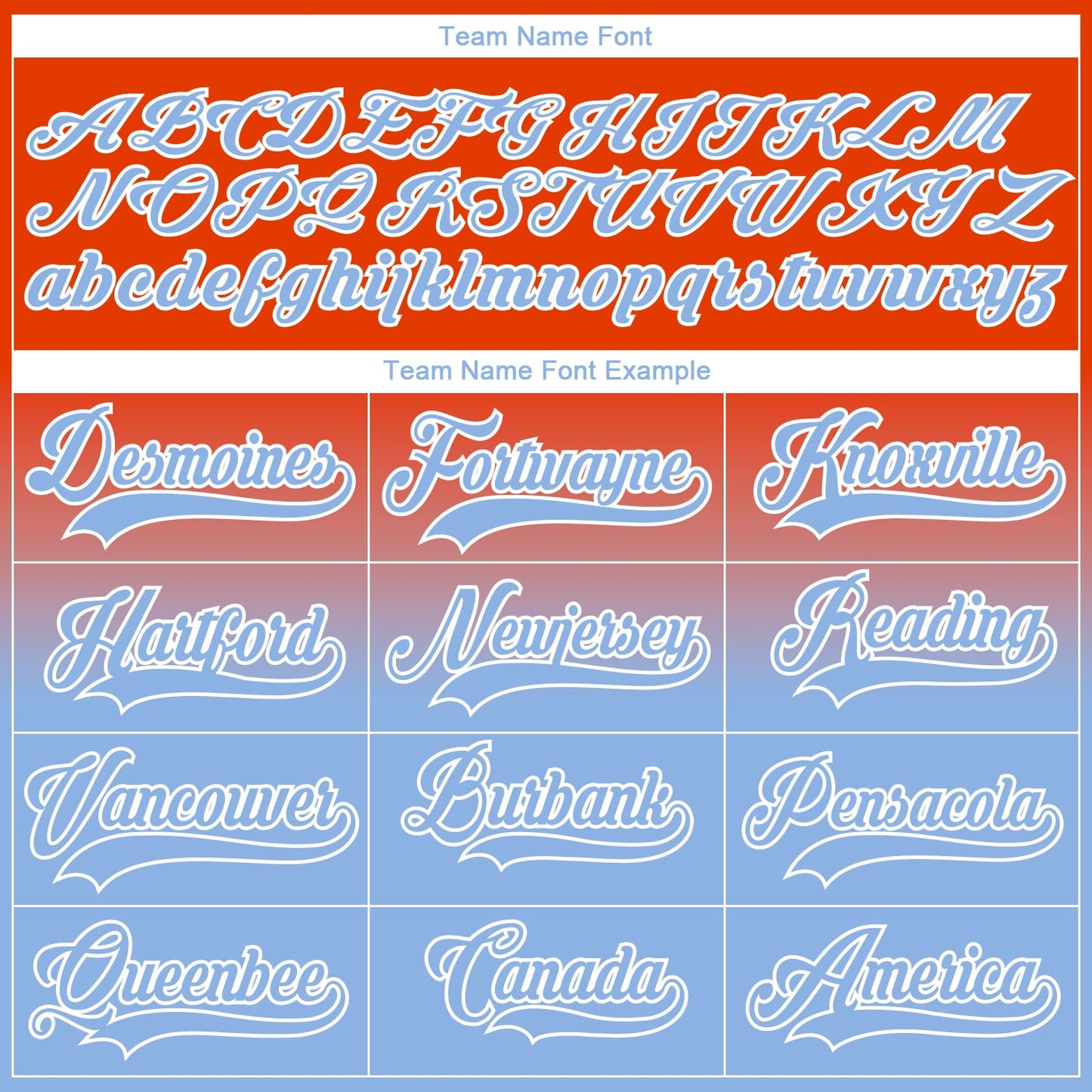 Custom Orange Light Blue-White Fade Fashion Hockey Lace Neck Jersey view 7
