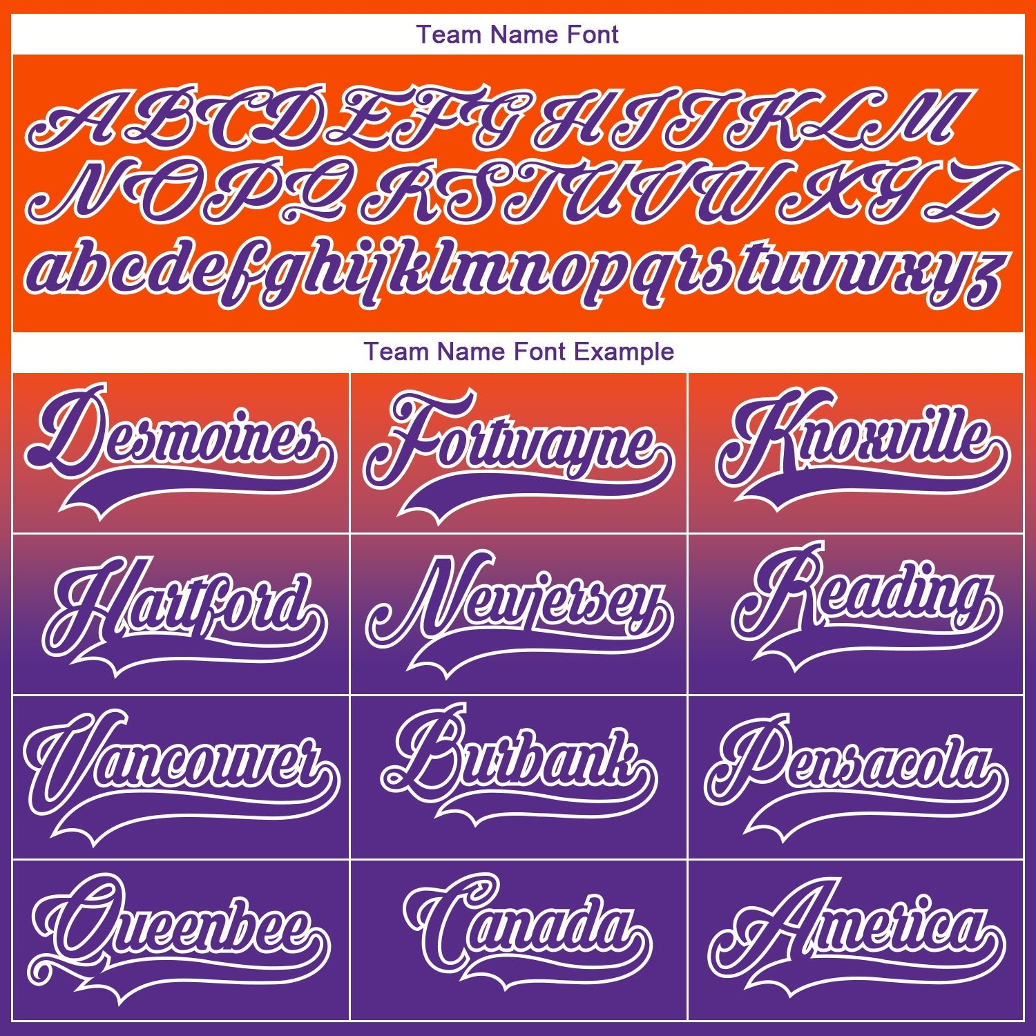 Custom Orange Purple-White Fade Fashion Hockey Lace Neck Jersey view 7