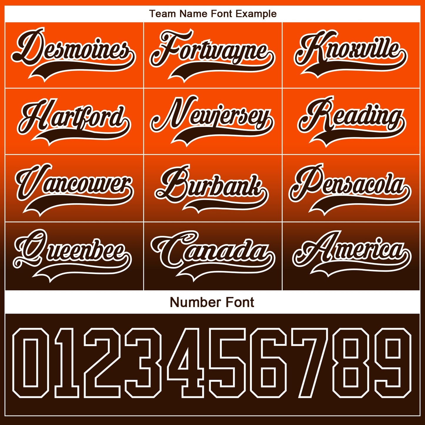Custom Orange Brown-White Fade Fashion Hockey Lace Neck Jersey view 6