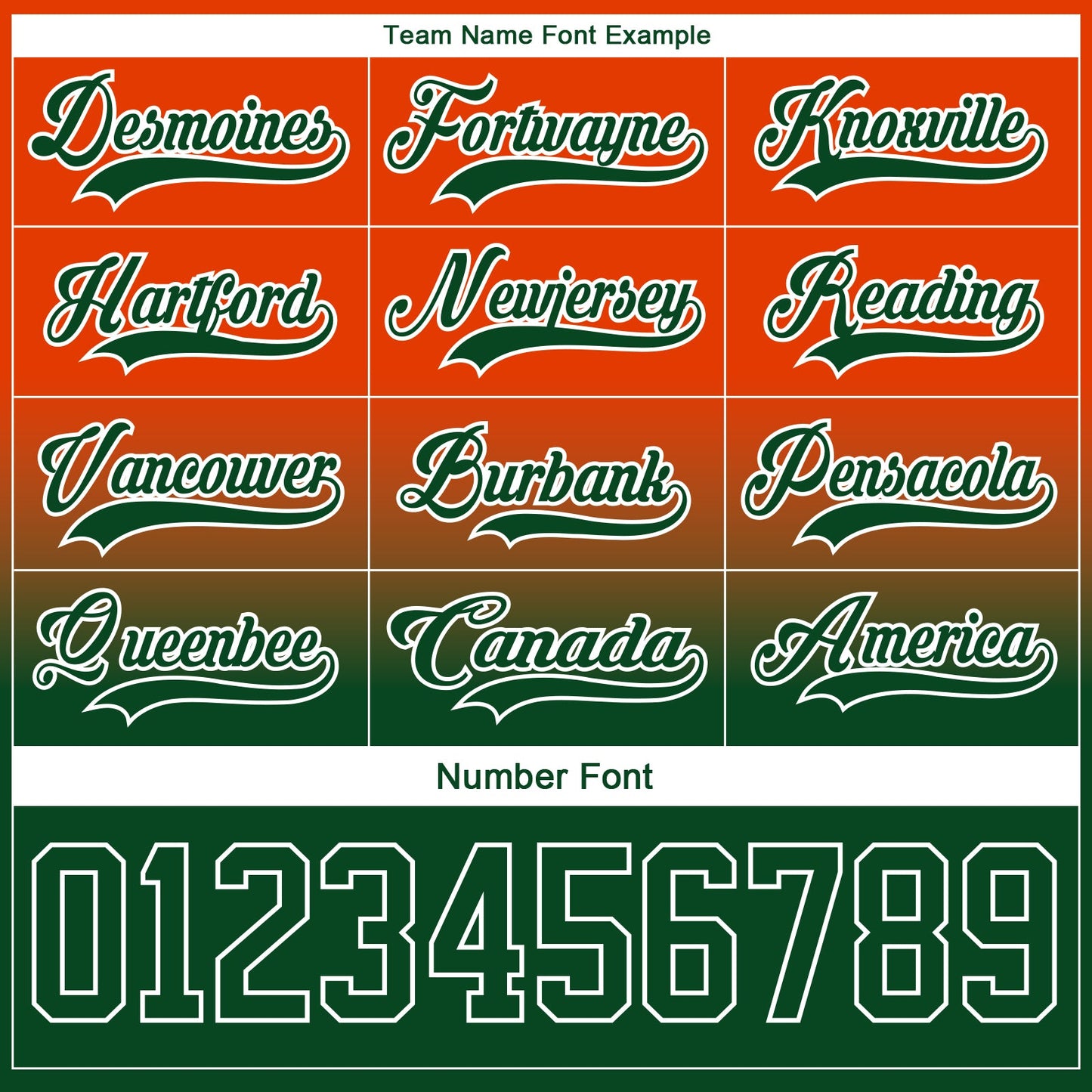 Custom Orange Green-White Fade Fashion Hockey Lace Neck Jersey view 6