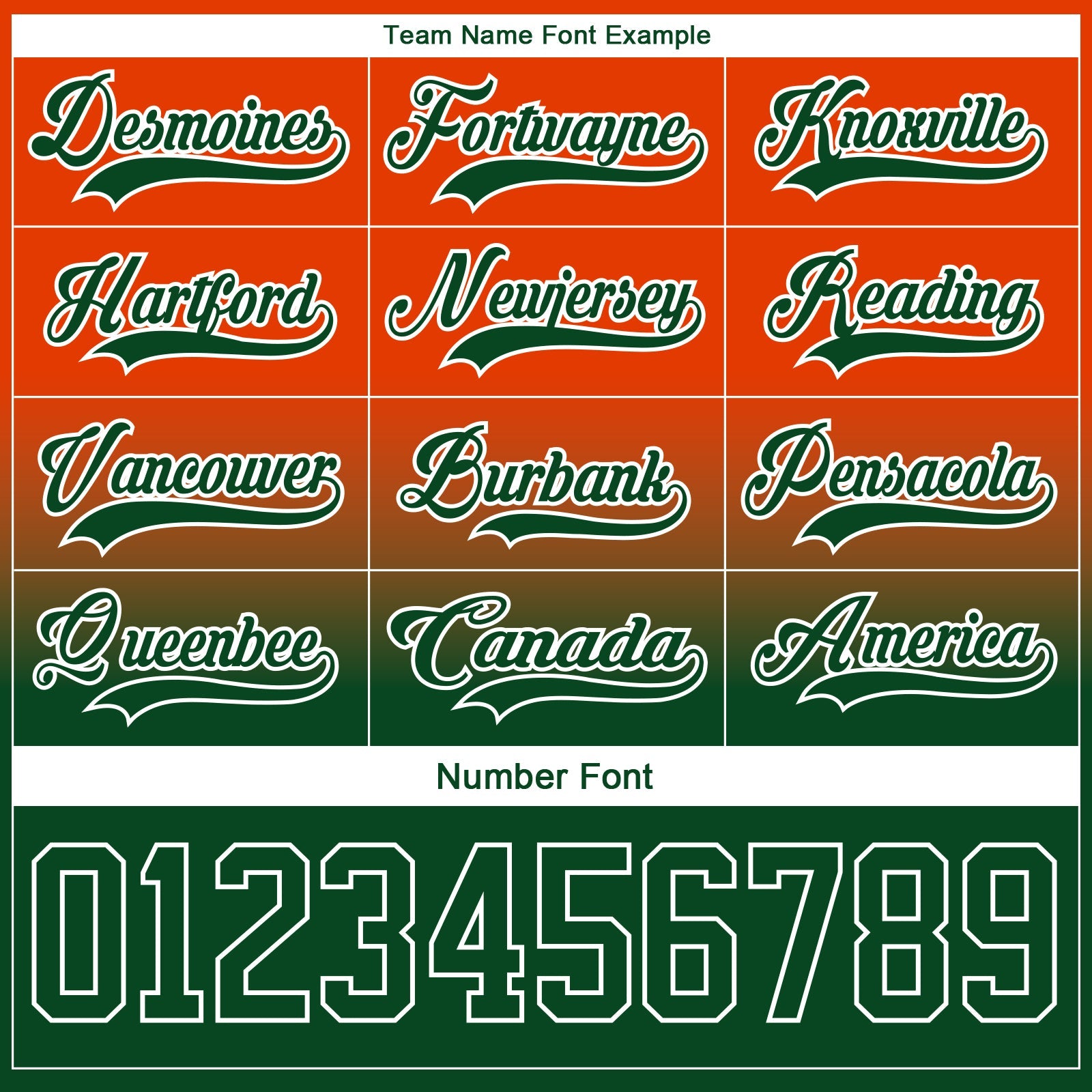Custom Orange Green-White Fade Fashion Hockey Lace Neck Jersey view 6