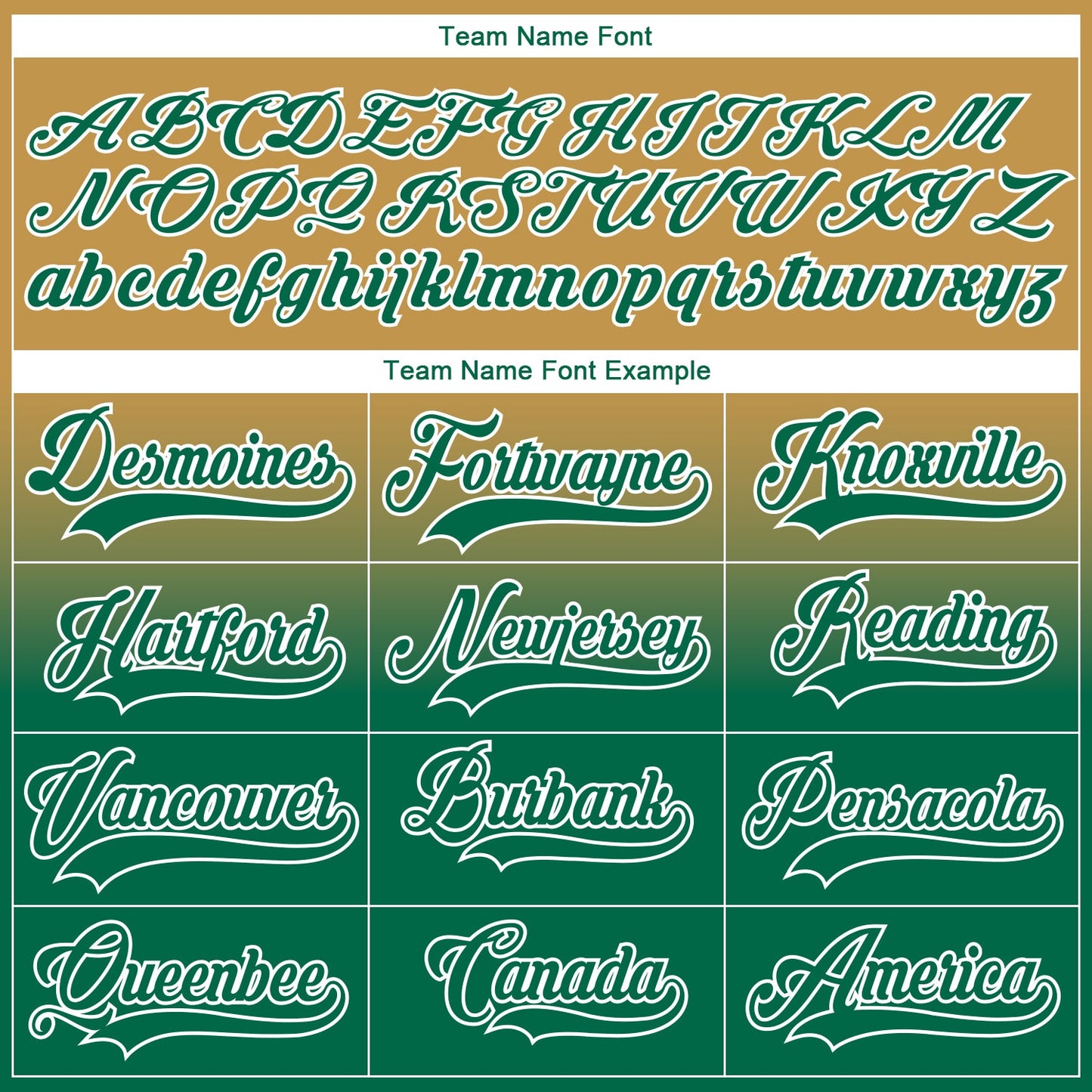 Custom Old Gold Kelly Green-White Fade Fashion Hockey Lace Neck Jersey view 7
