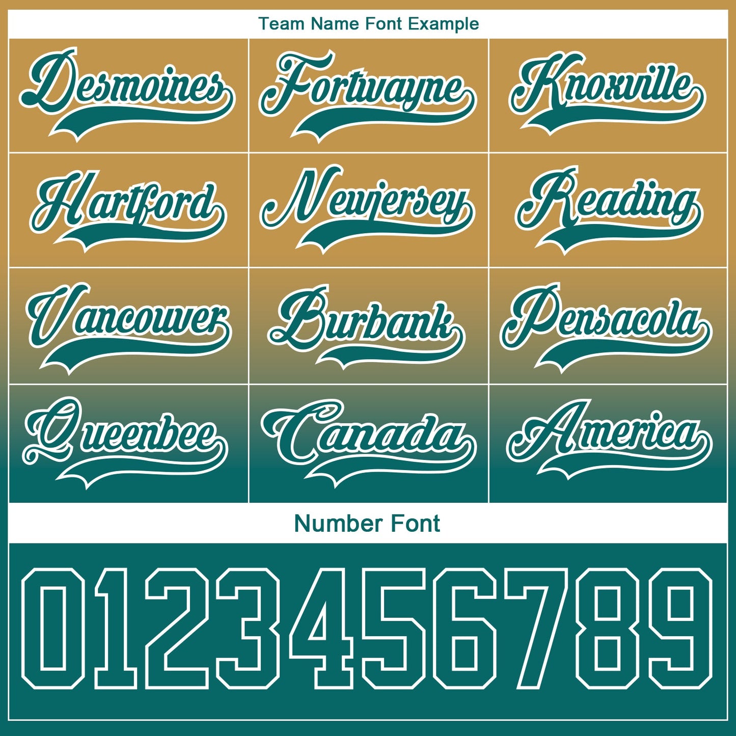 Custom Old Gold Teal-White Fade Fashion Hockey Lace Neck Jersey view 6