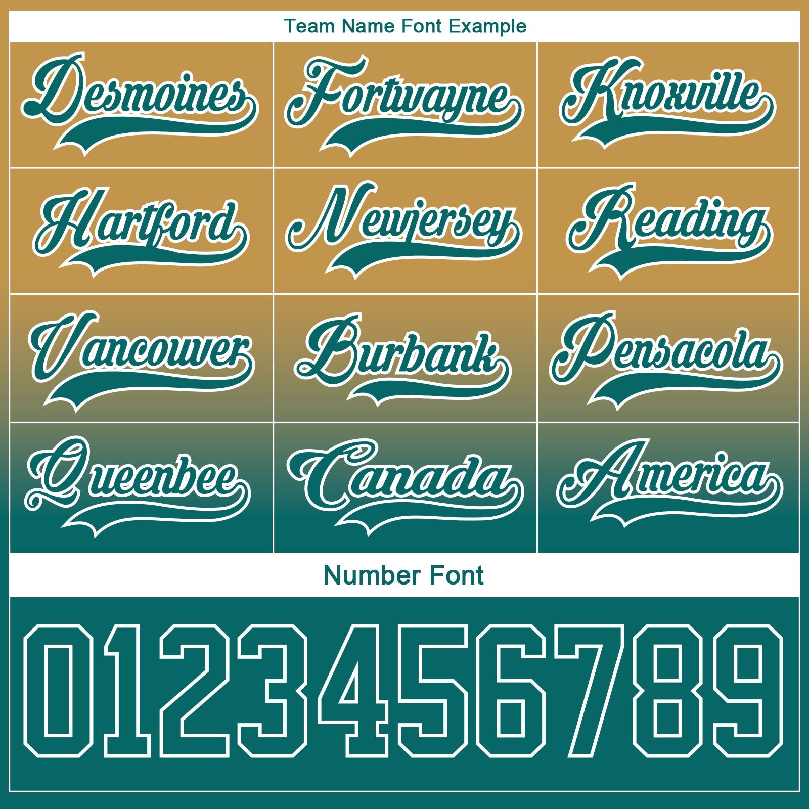 Custom Old Gold Teal-White Fade Fashion Hockey Lace Neck Jersey view 6