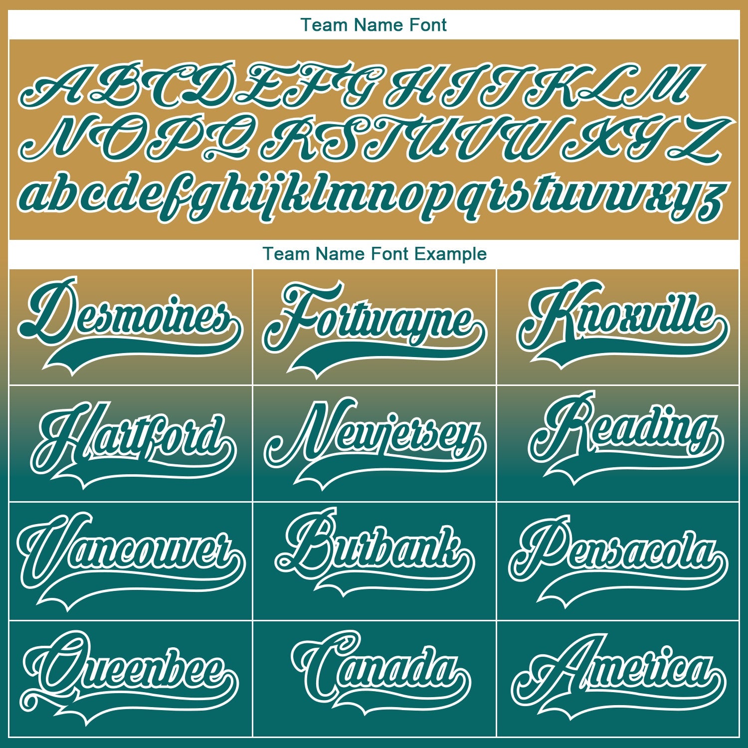 Custom Old Gold Teal-White Fade Fashion Hockey Lace Neck Jersey view 7